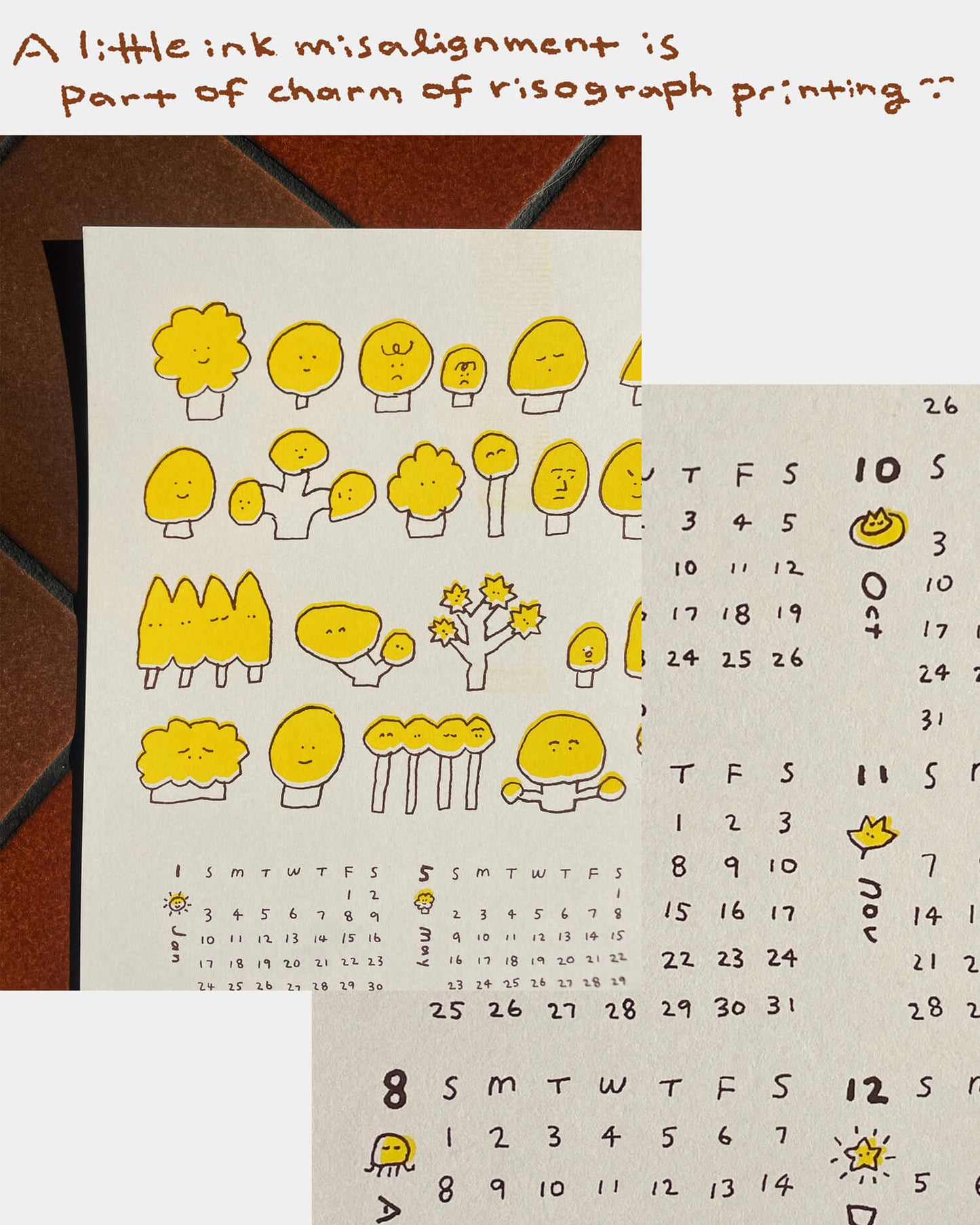 2027 Wall Calendar - Trees