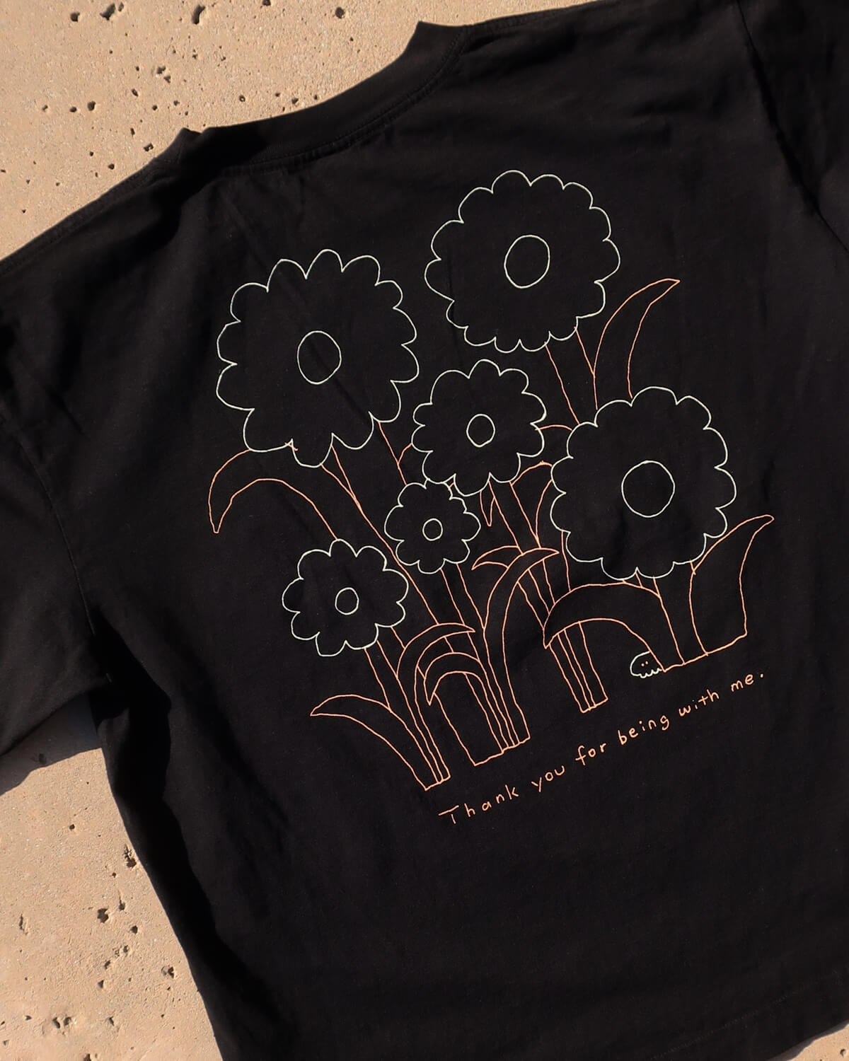 Flower Forest Tee Black