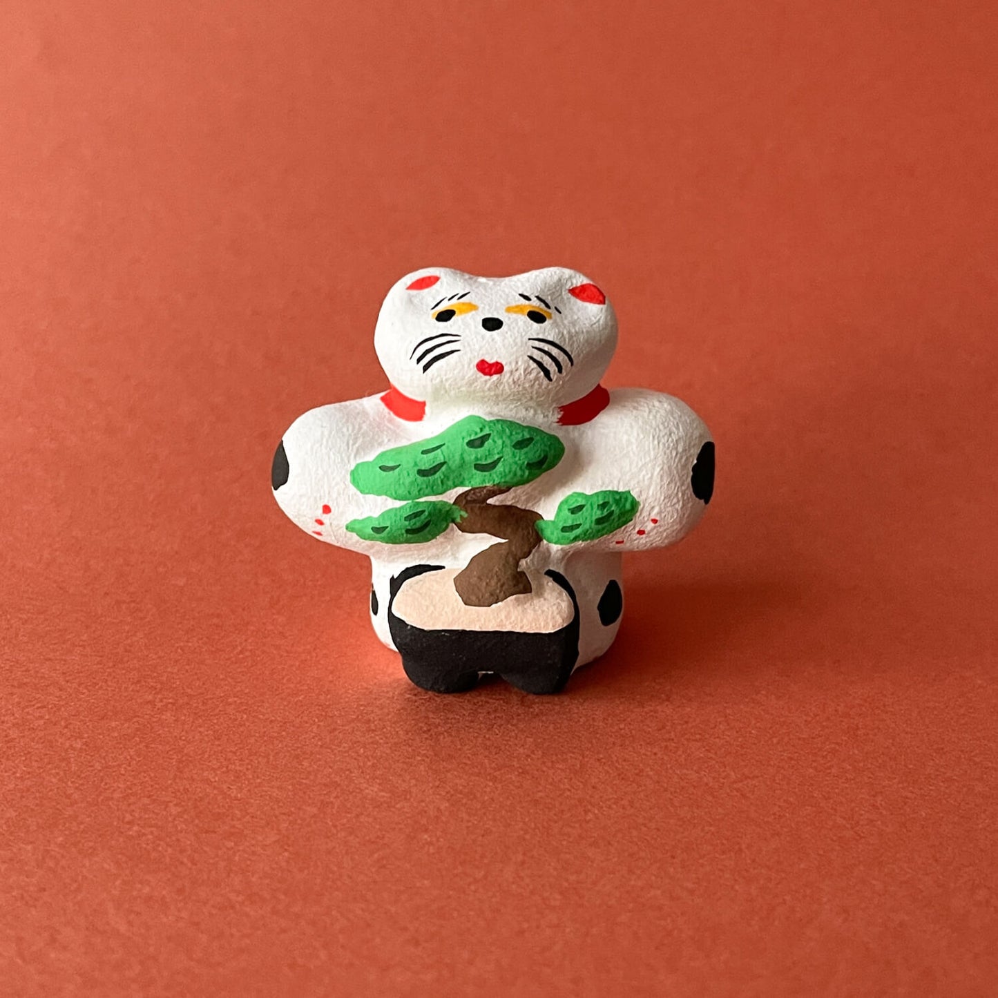 Clay Doll - Beckoning Cat 11