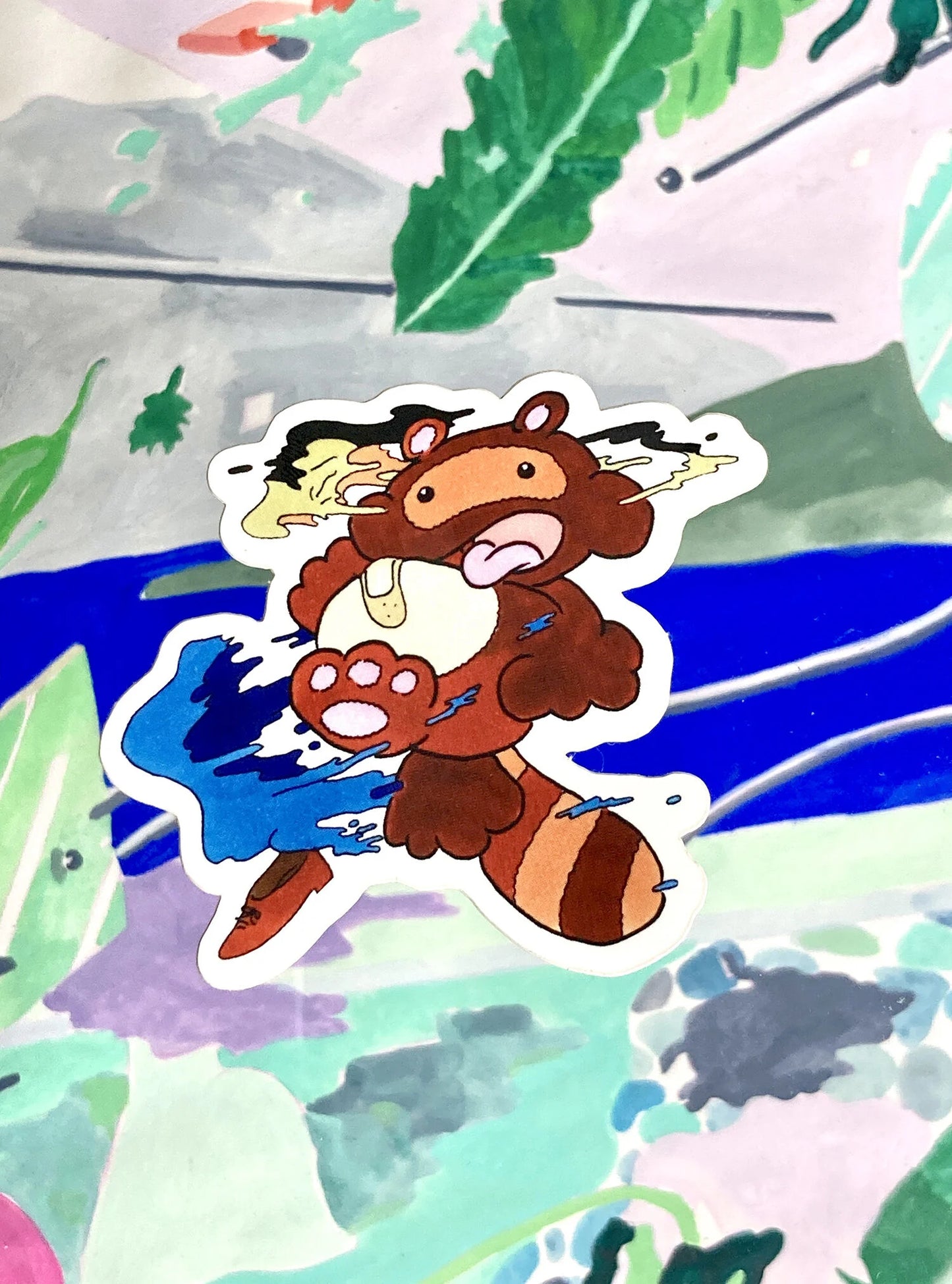 Tanuki Under Reincarnation Sticker