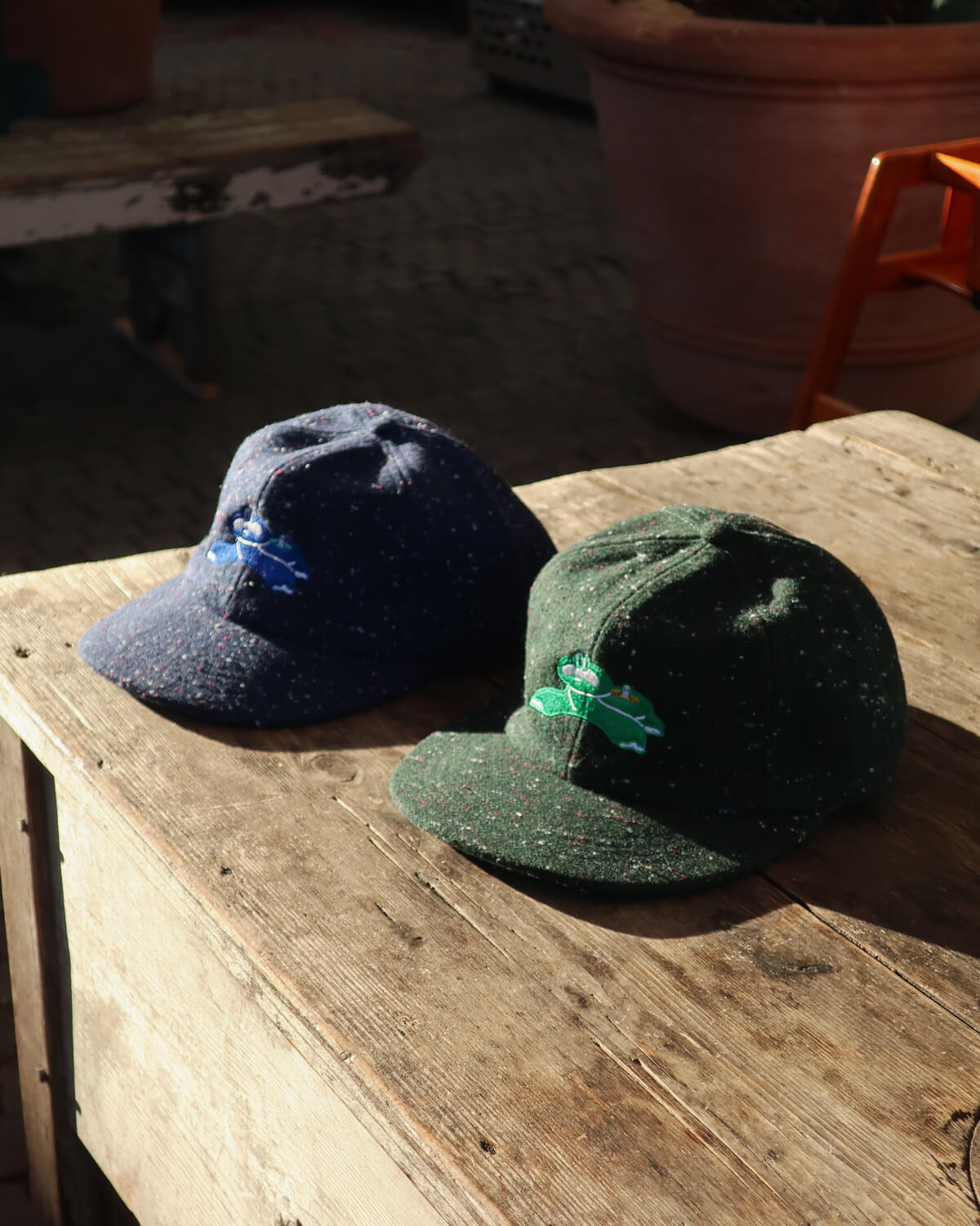 Dinosaur Onsen Cap - Speckled Navy