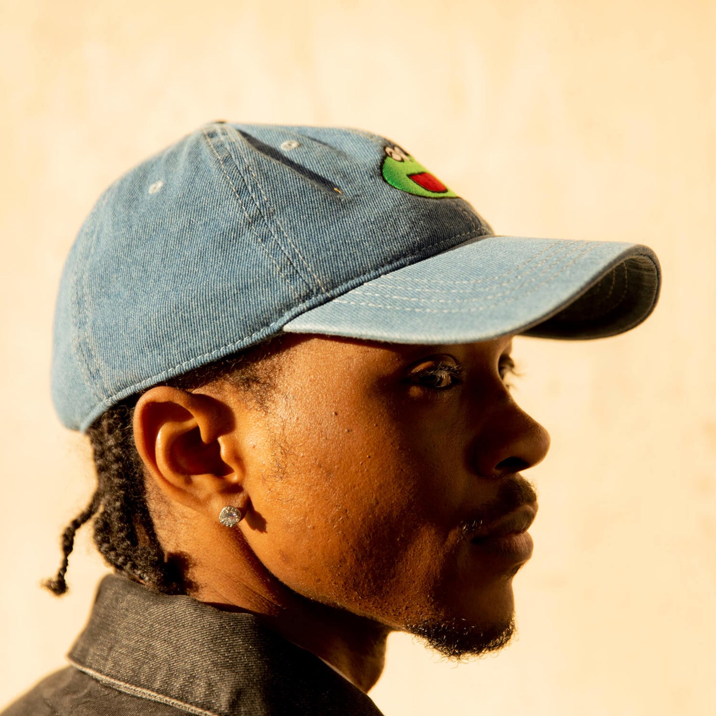 Frog Cap - Denim Light Wash