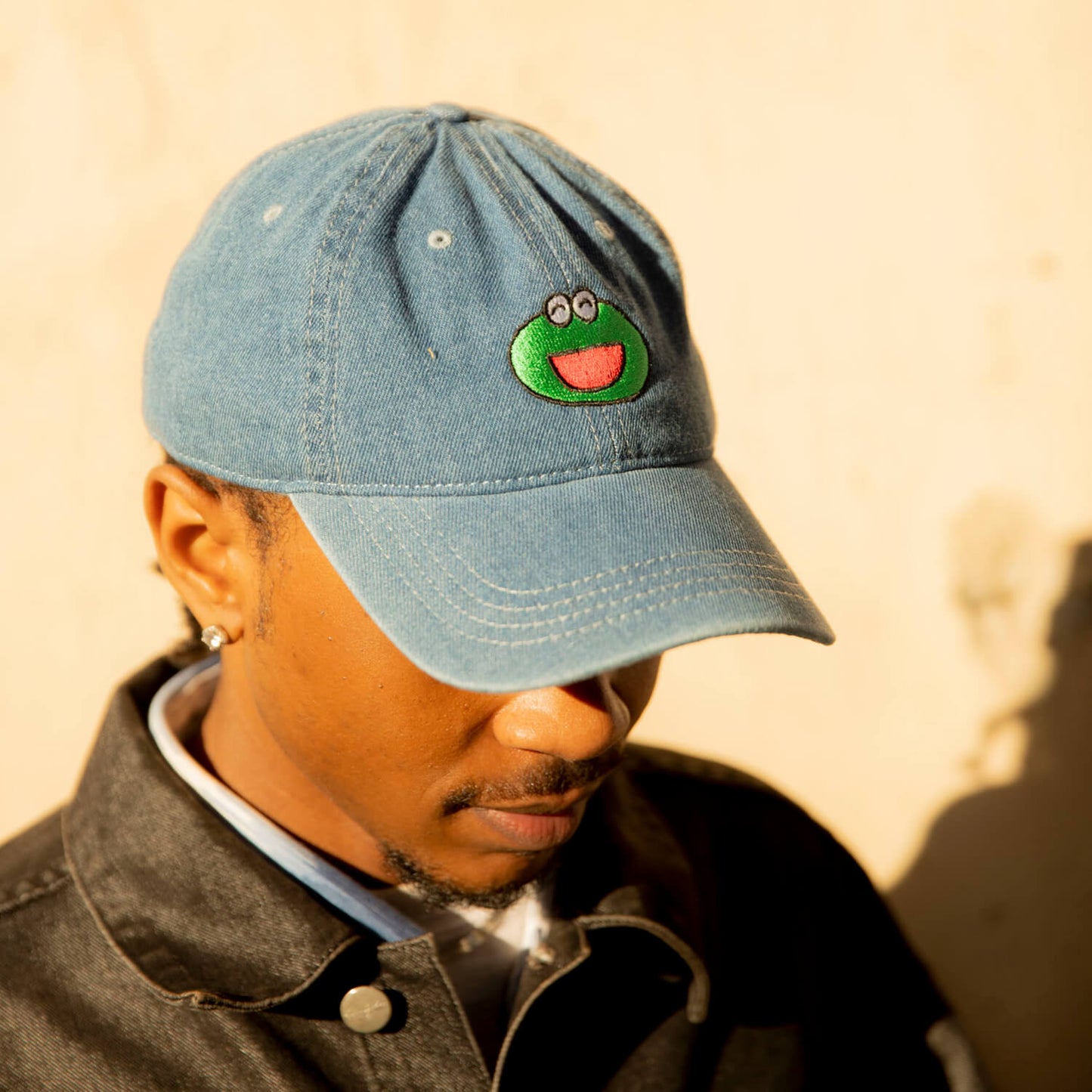 Frog Cap - Denim Light Wash