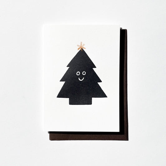 Letterpress Card Set - Holiday Trees