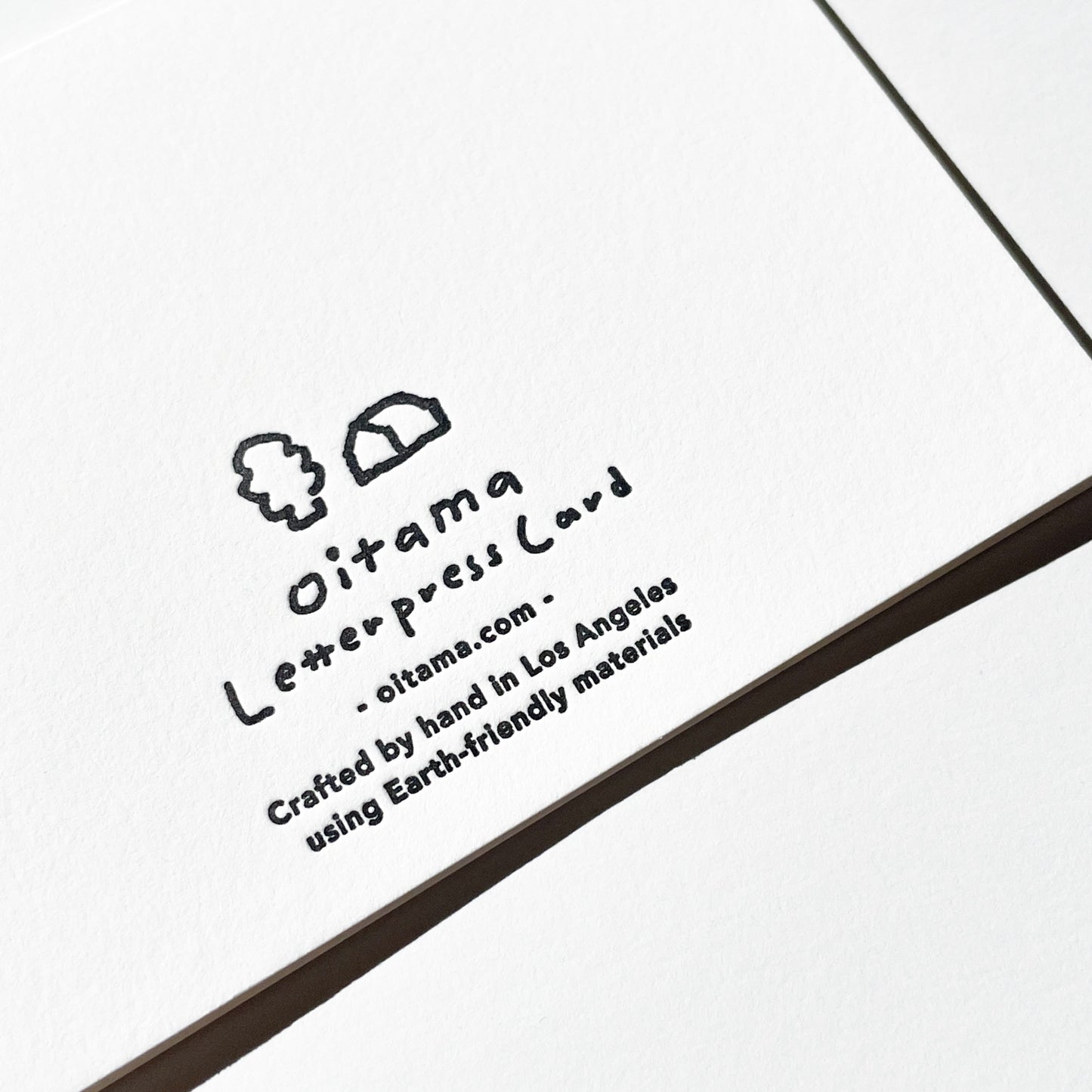 Letterpress Card - Holiday White Tree