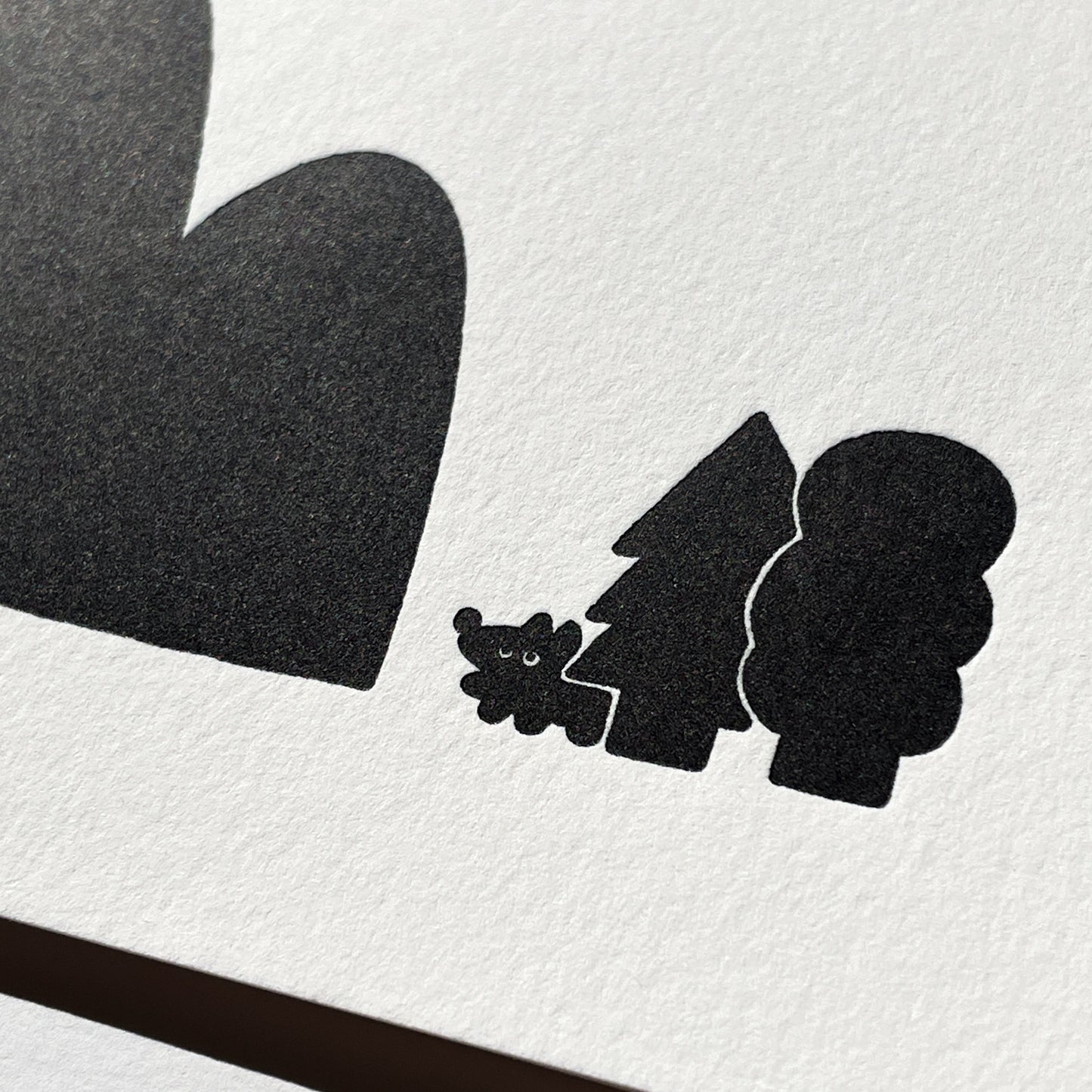 Letterpress Card - Coyote & Mountain