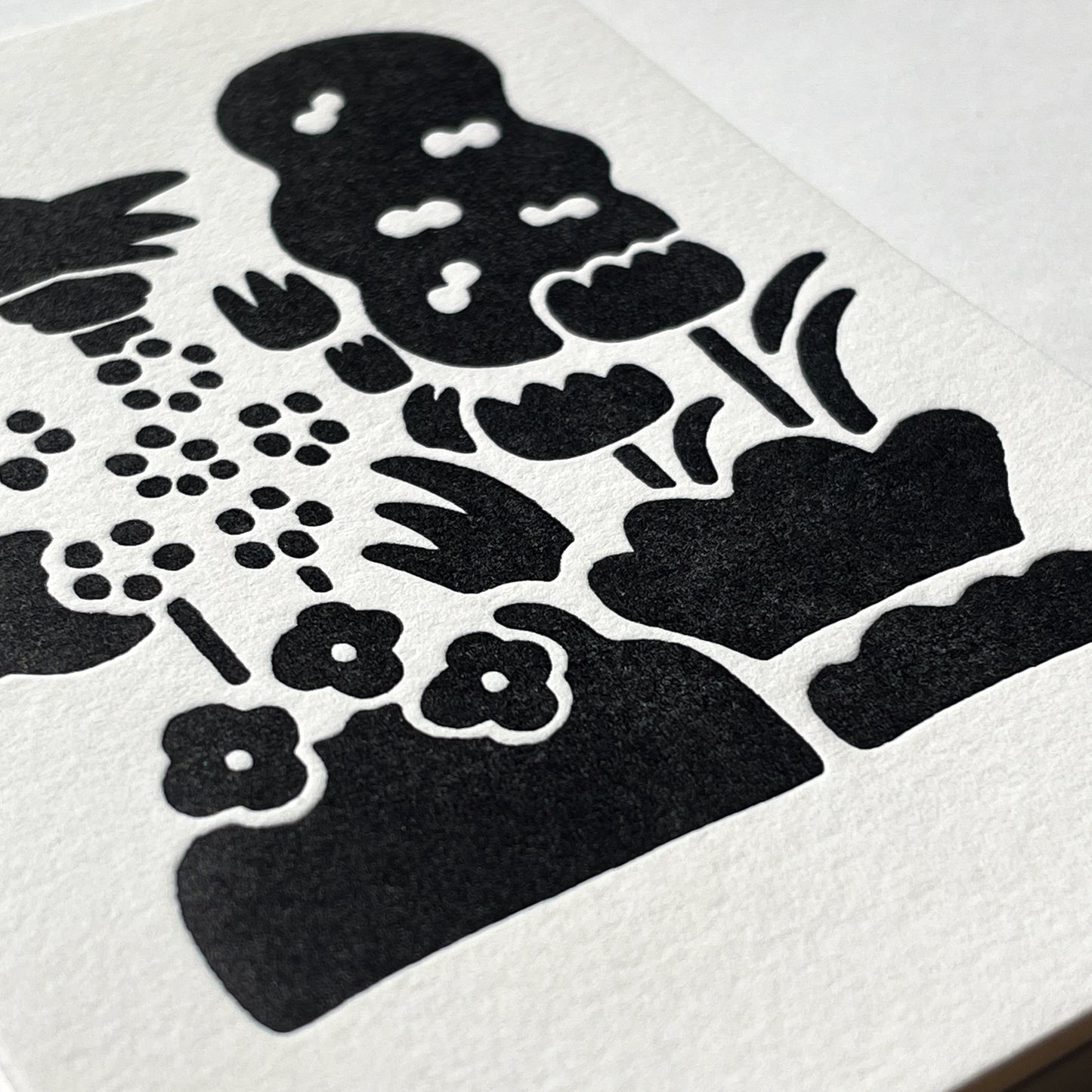 Letterpress Card - LA Plants