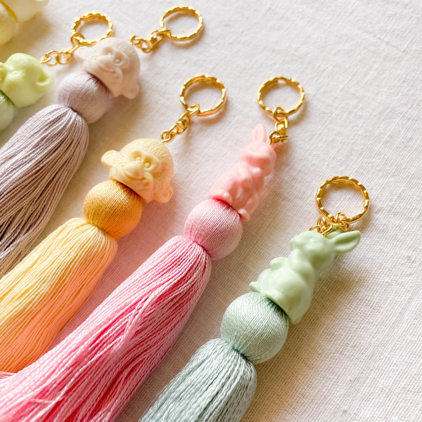 Tussel Key Chain Rabbit