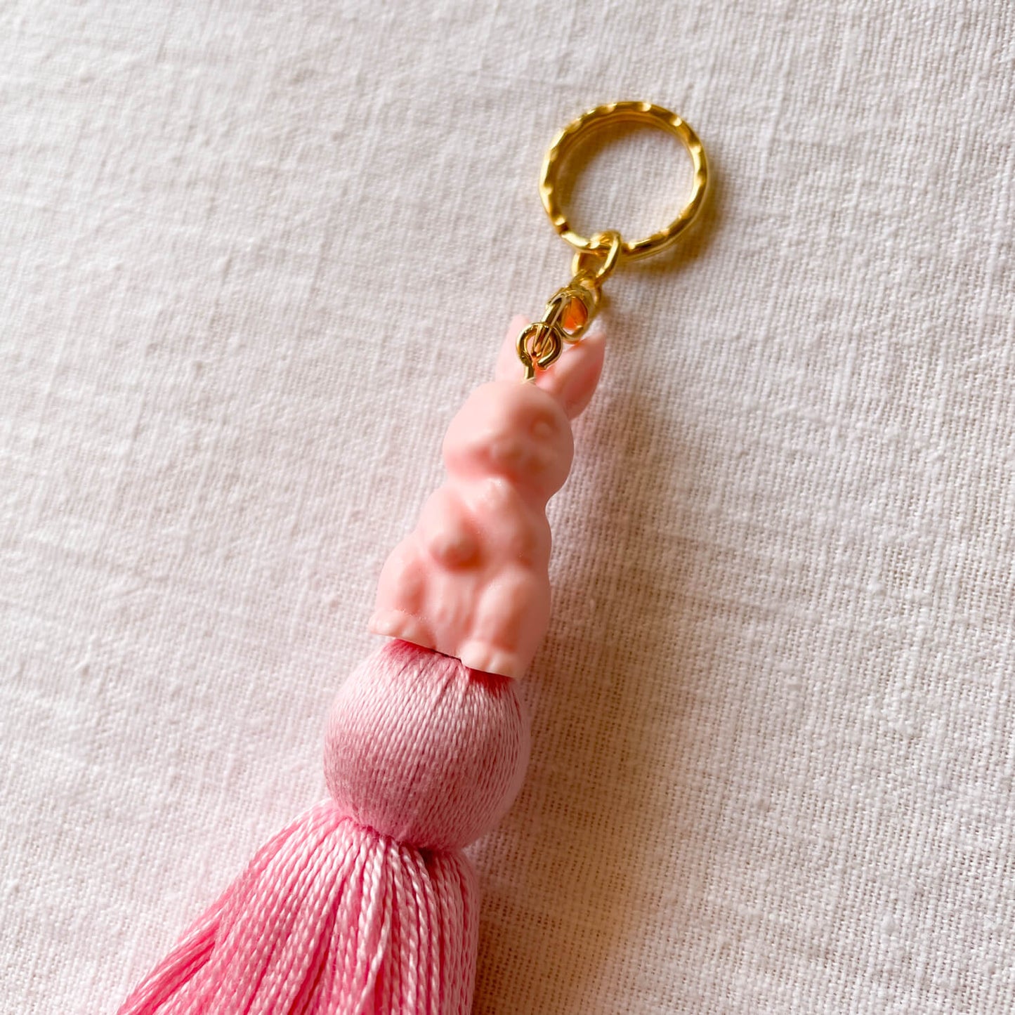 Tussel Key Chain Rabbit