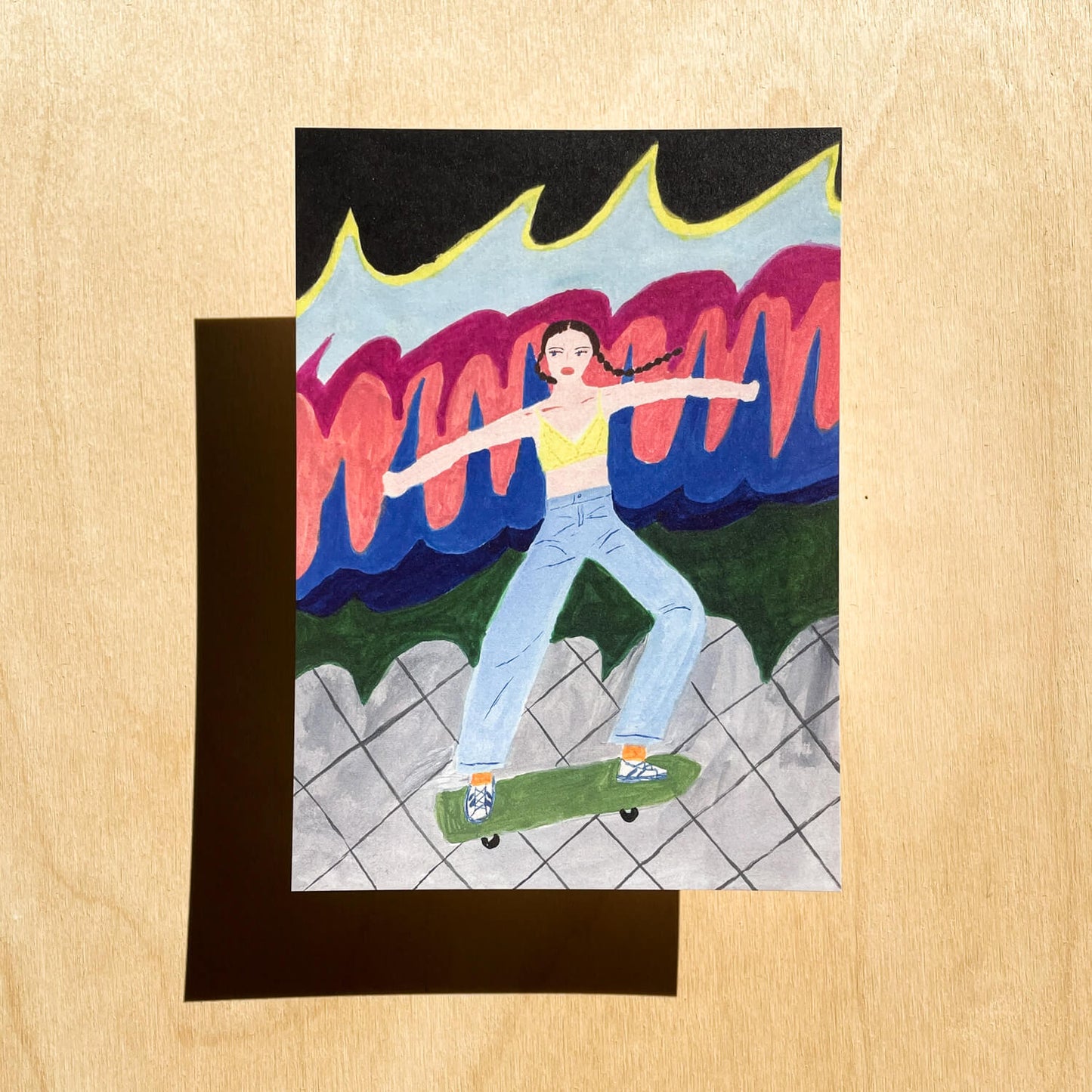 Large Postcard - RUN 09