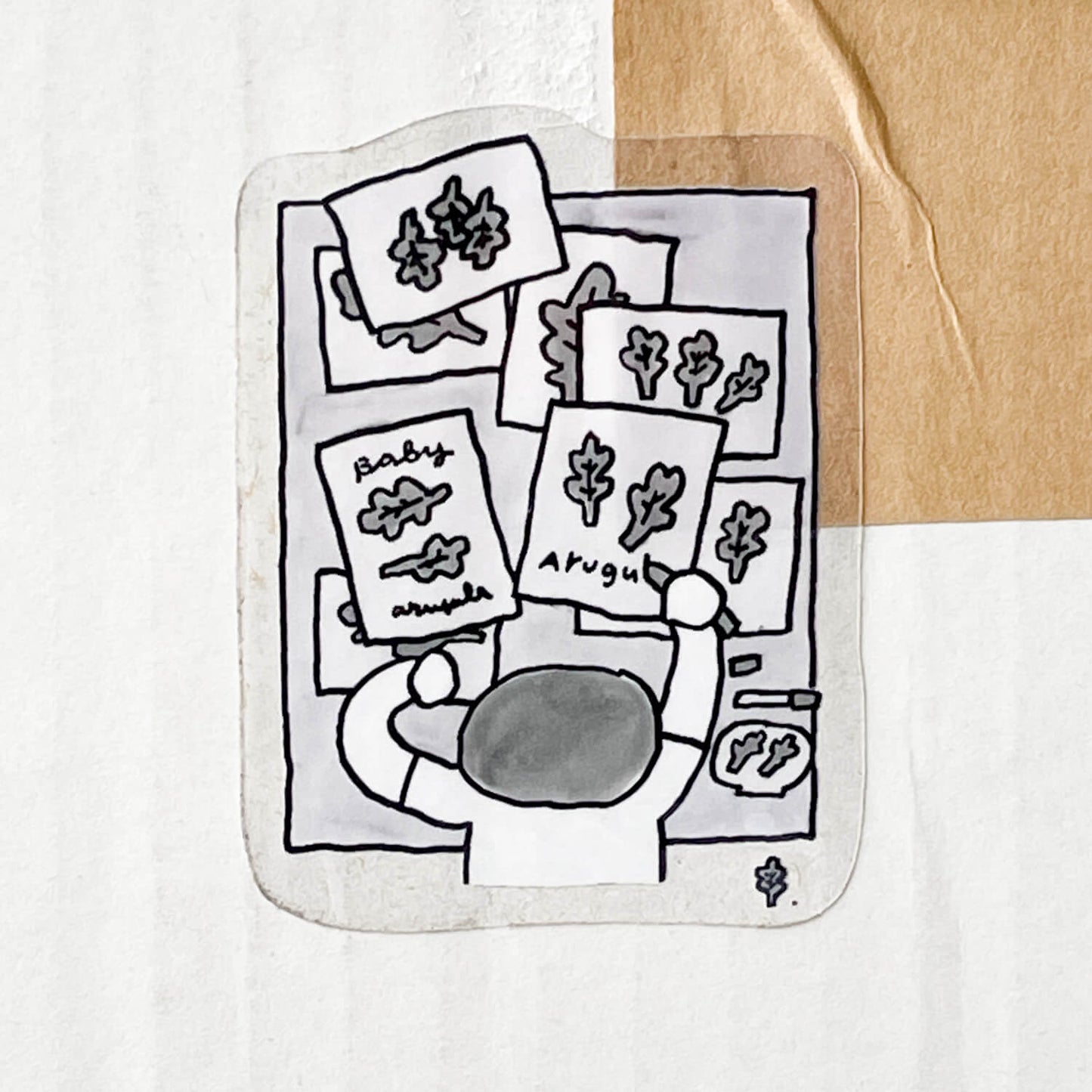 Sticker - Drawing Baby Arugula