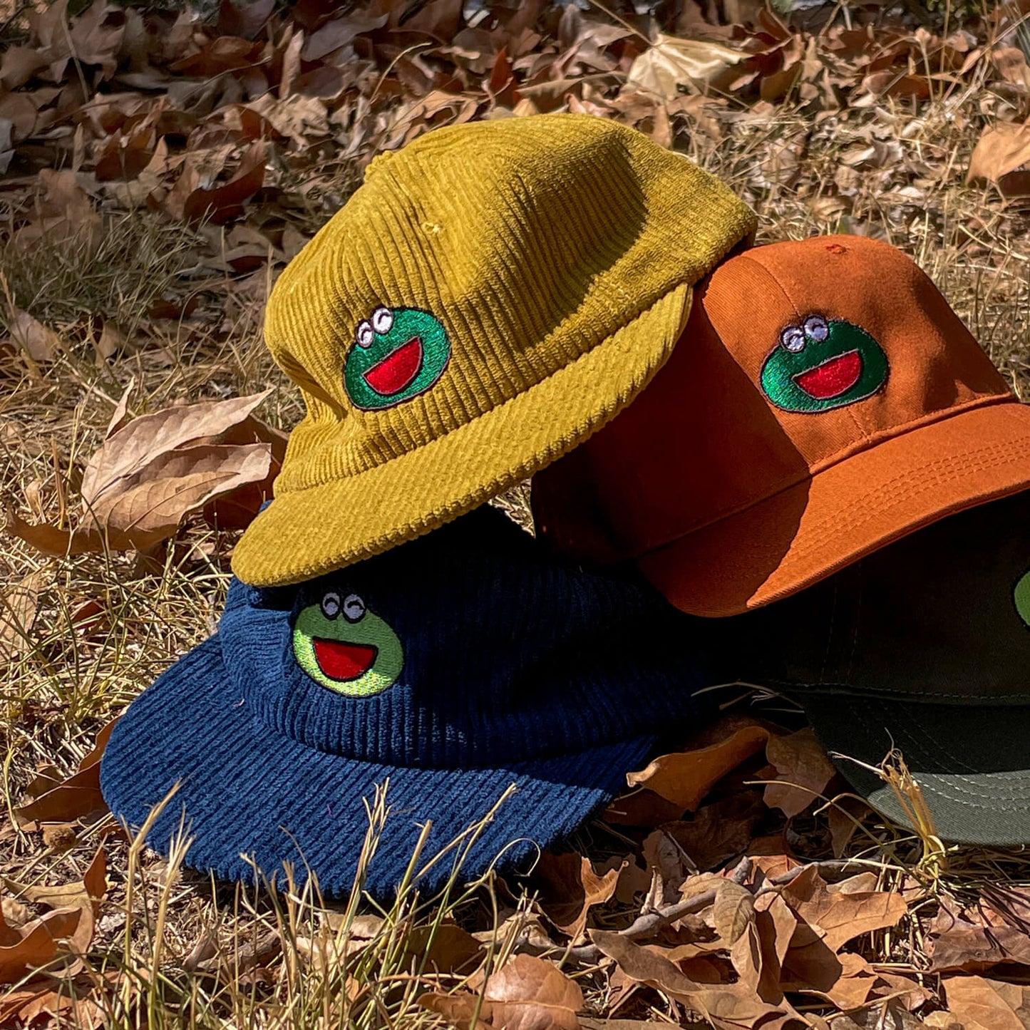 Frog Cap - Corduroy Mustard