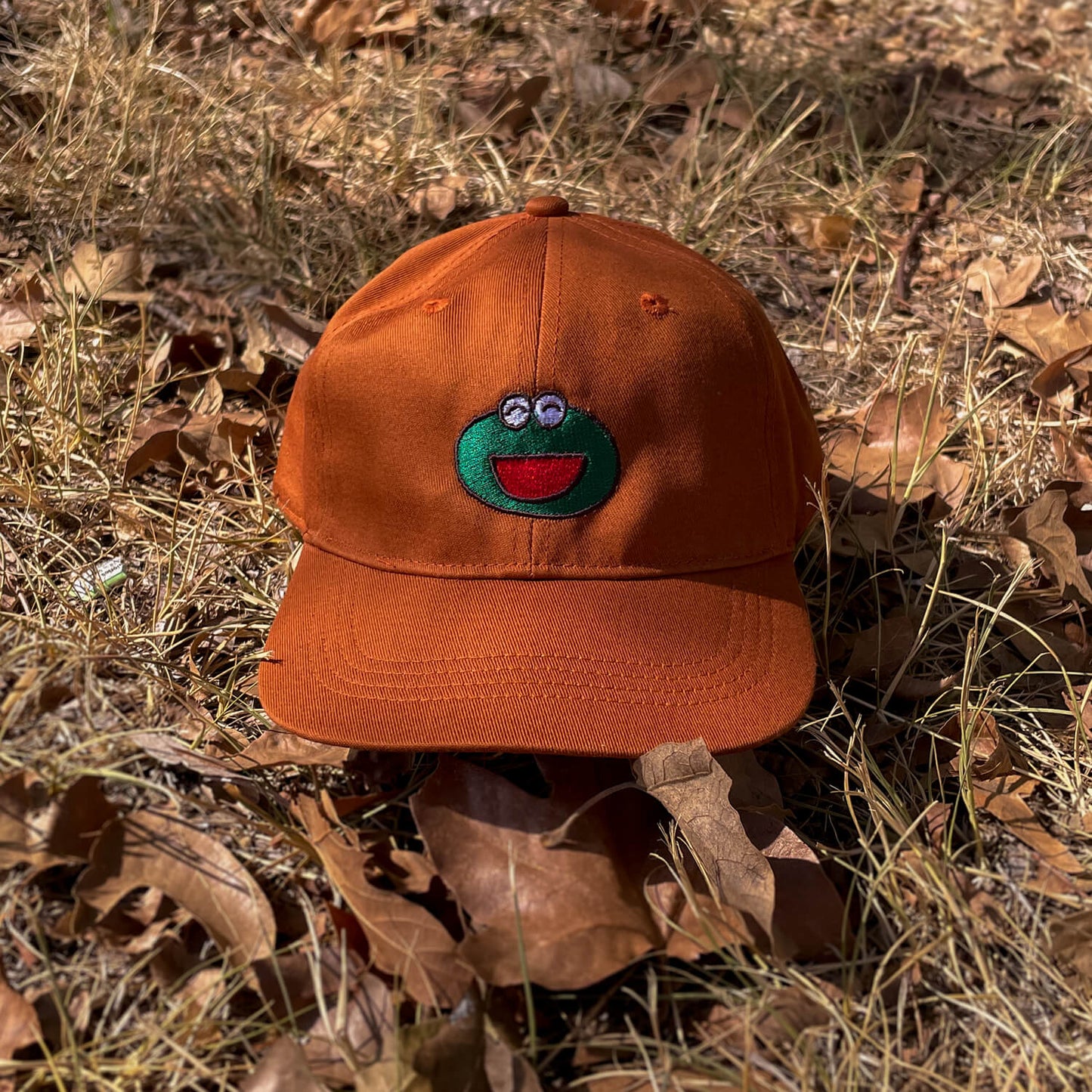 Frog Cap - Cotton Orange