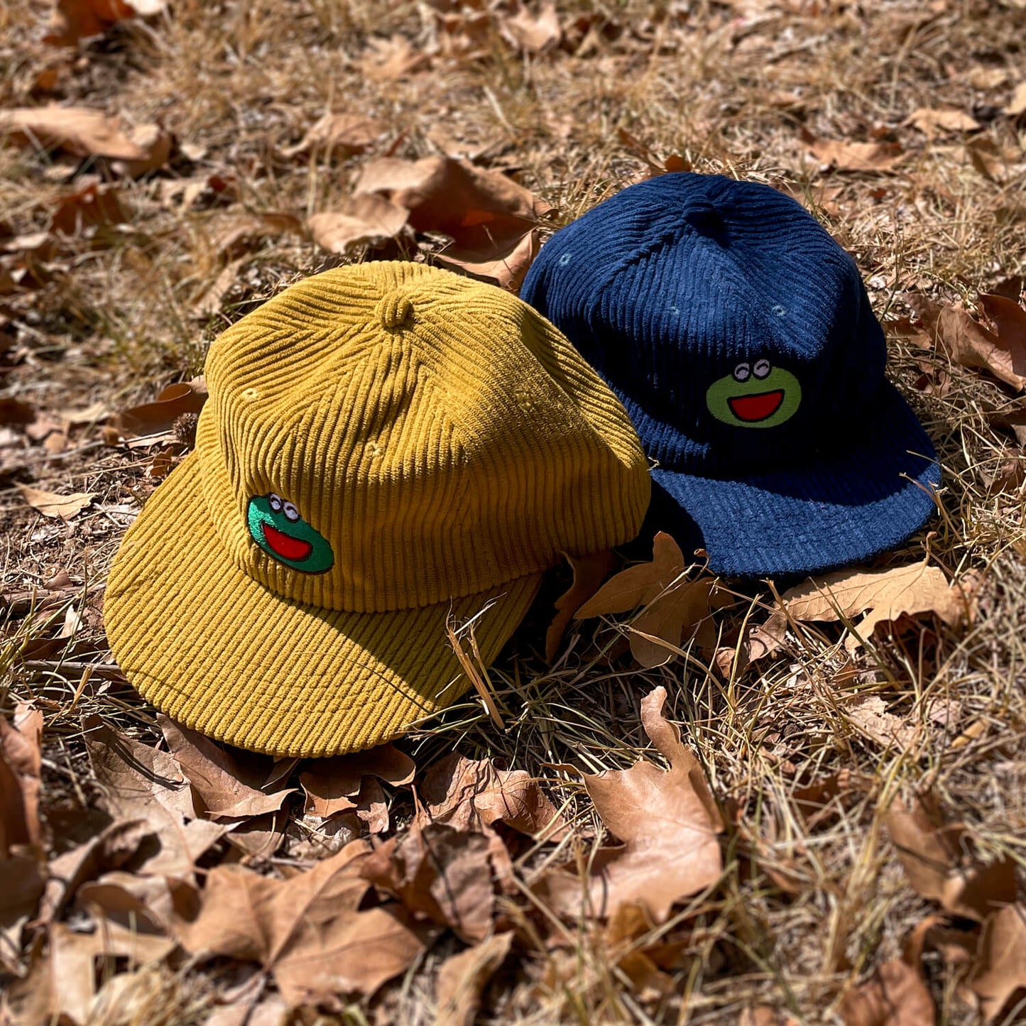 Frog Cap - Corduroy Mustard