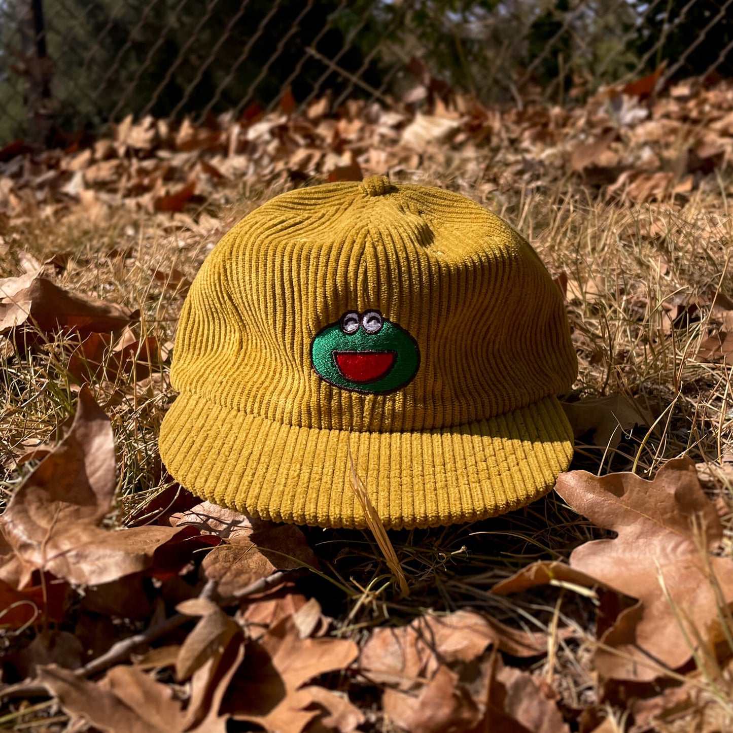 Frog Cap - Corduroy Mustard