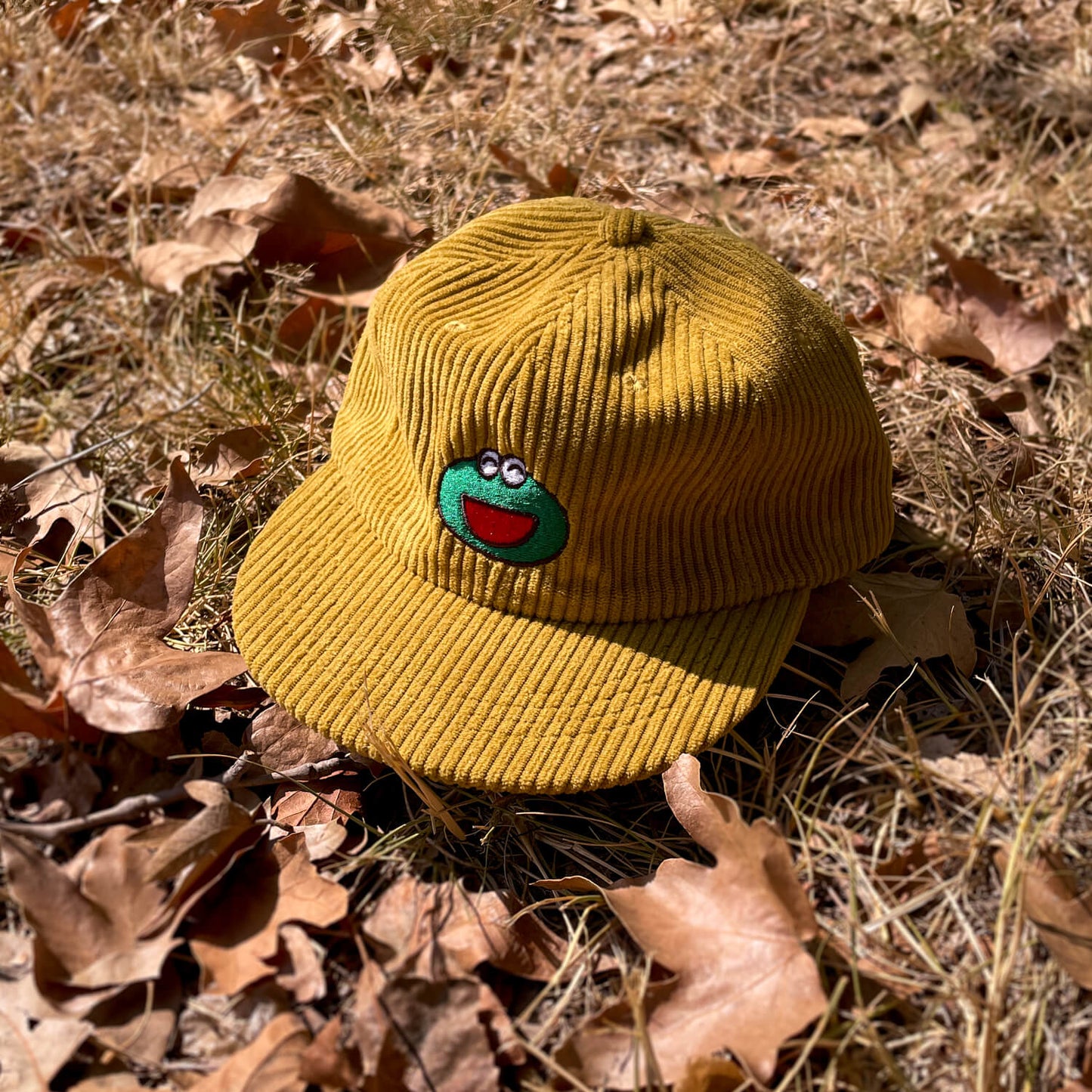 Frog Cap - Corduroy Mustard