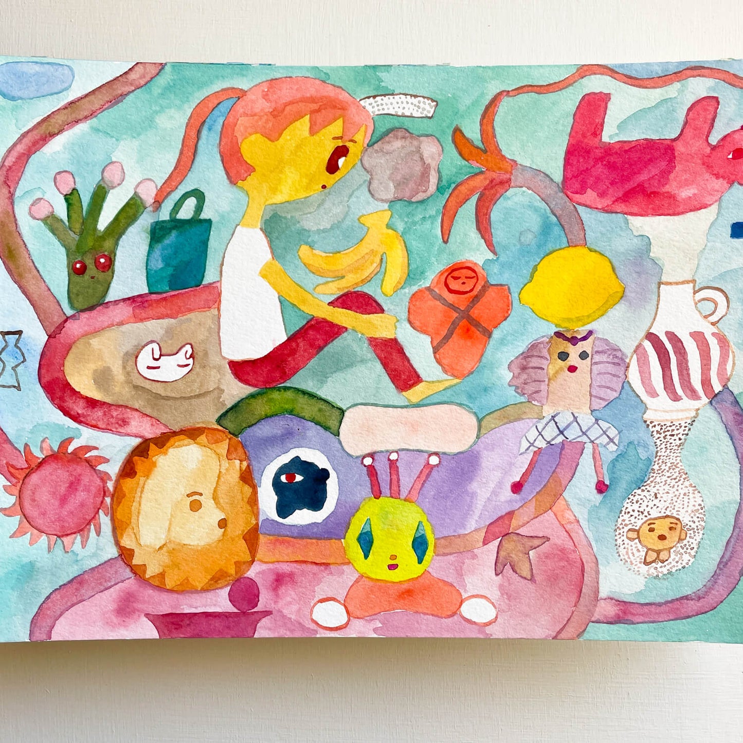 Original Drawing "Winding Vase"