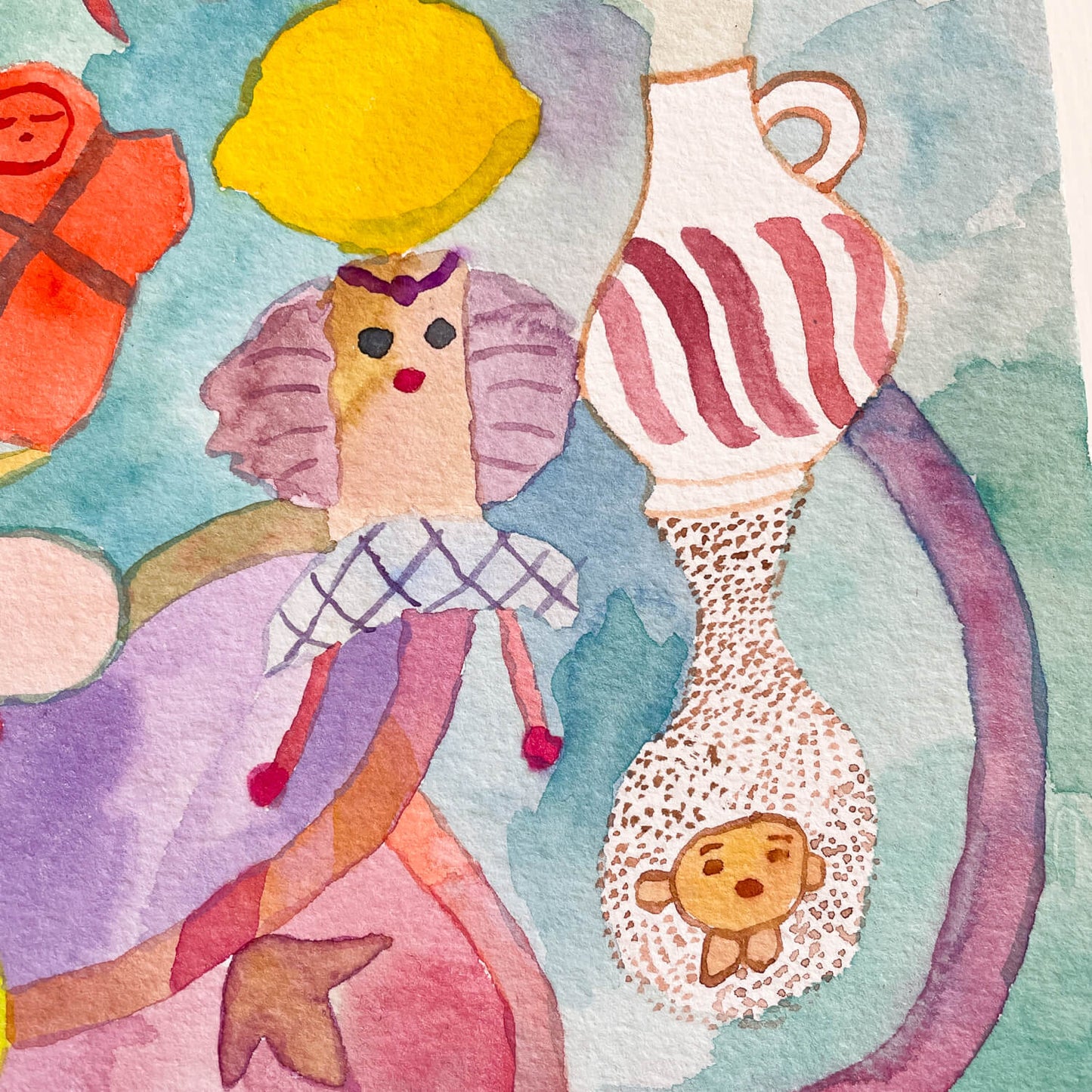 Original Drawing "Winding Vase"