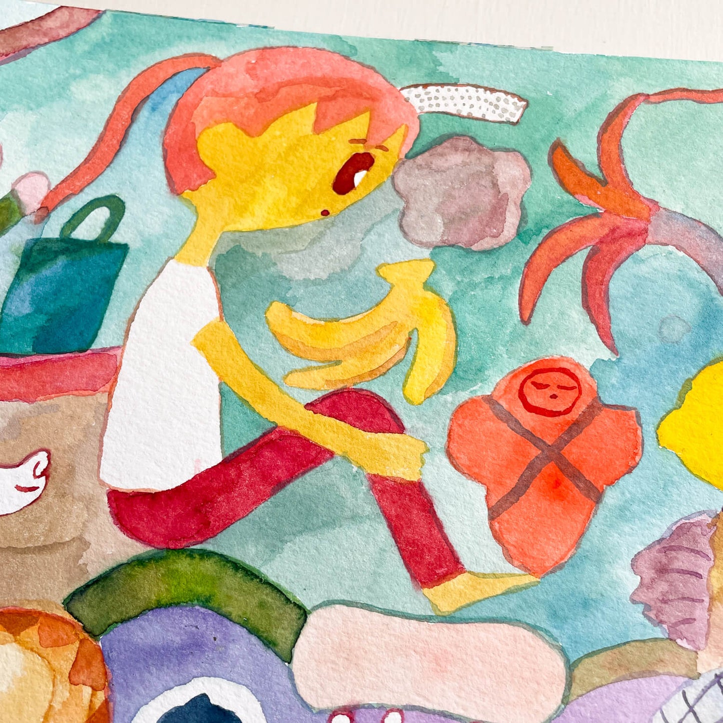 Original Drawing "Winding Vase"