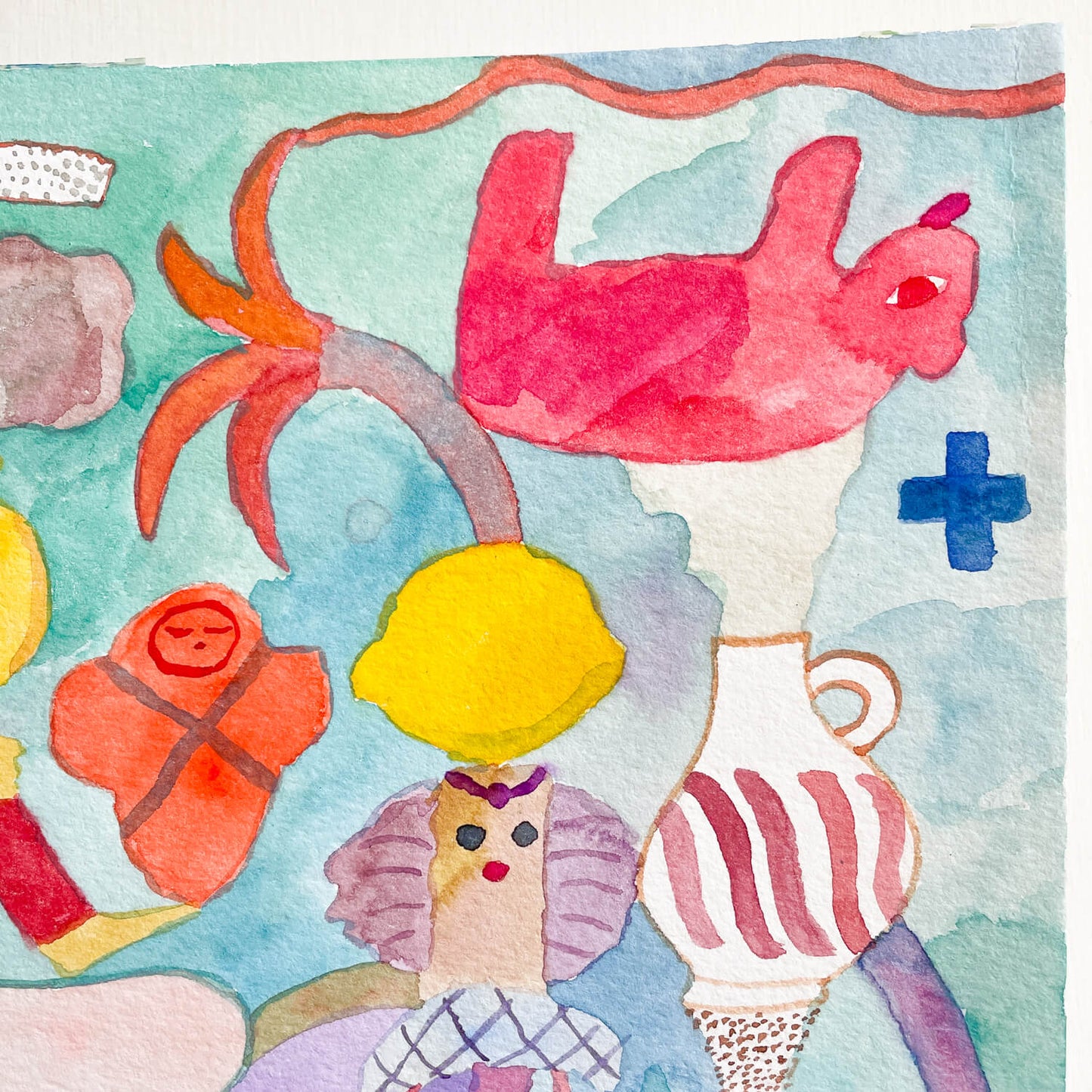 Original Drawing "Winding Vase"