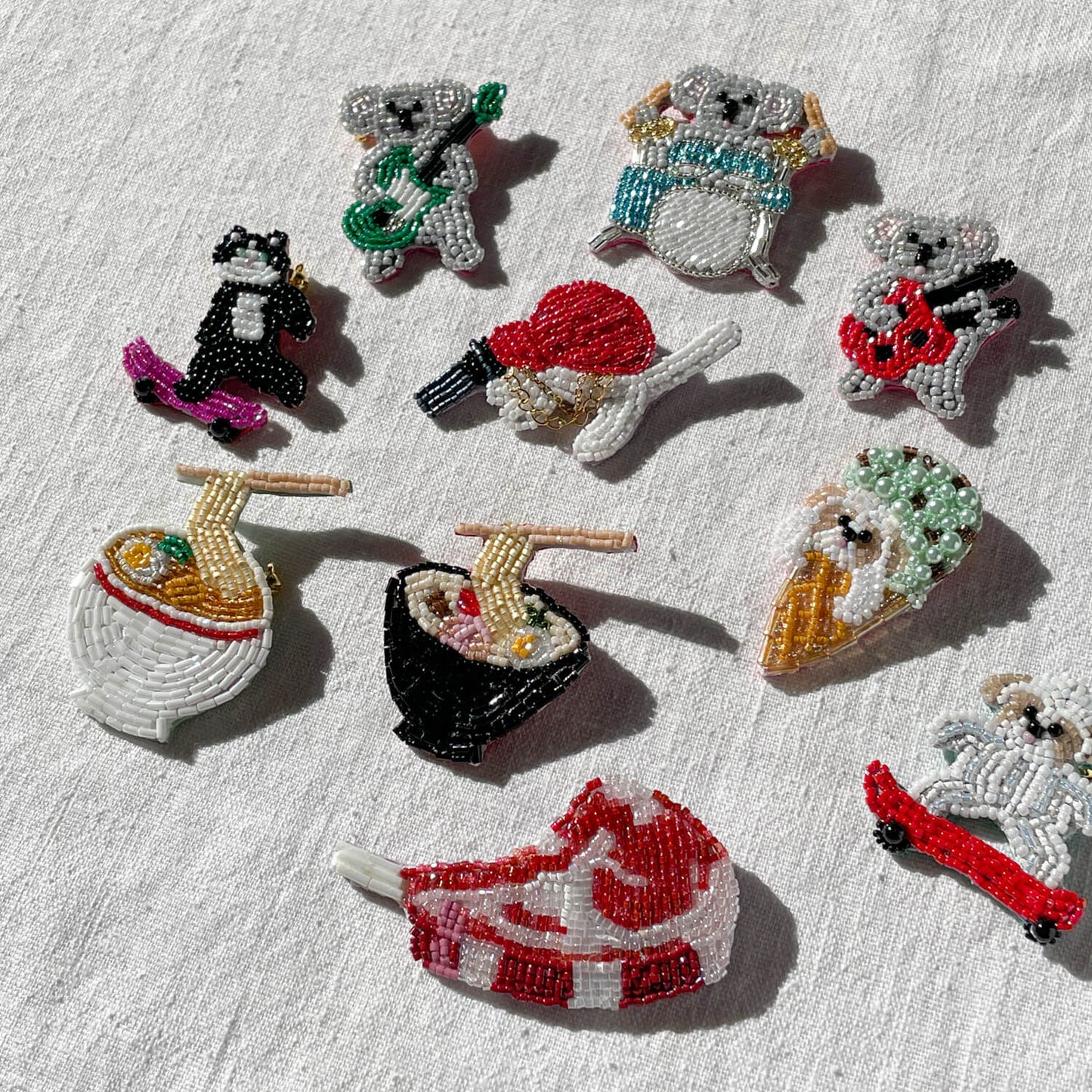 Brooch - Skateboarding Dog