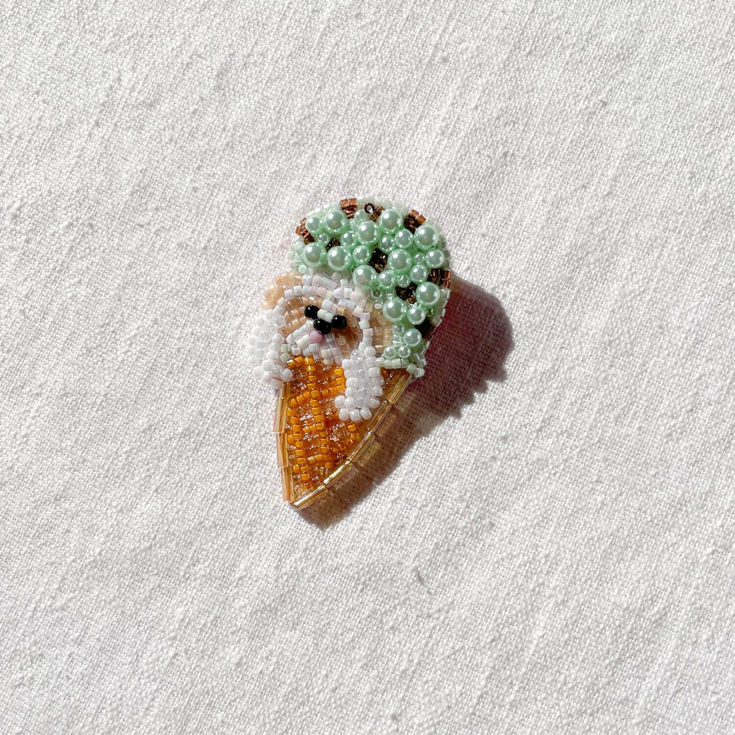 Brooch - Dog in Ice Cream