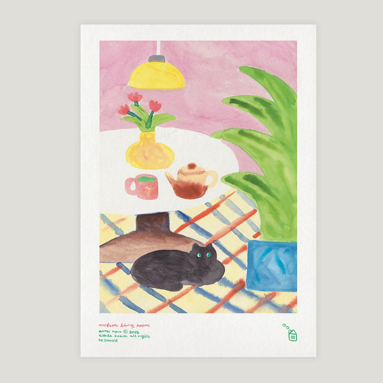 A3 poster - Modern Living Room