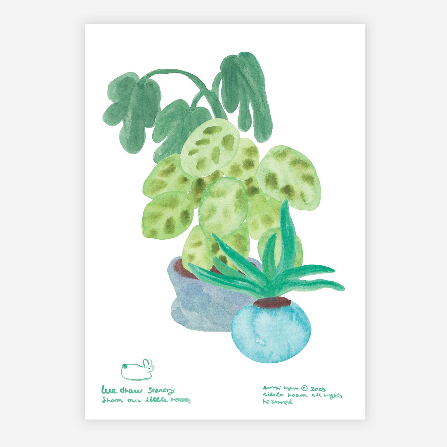 A3 poster - Still Life with Green