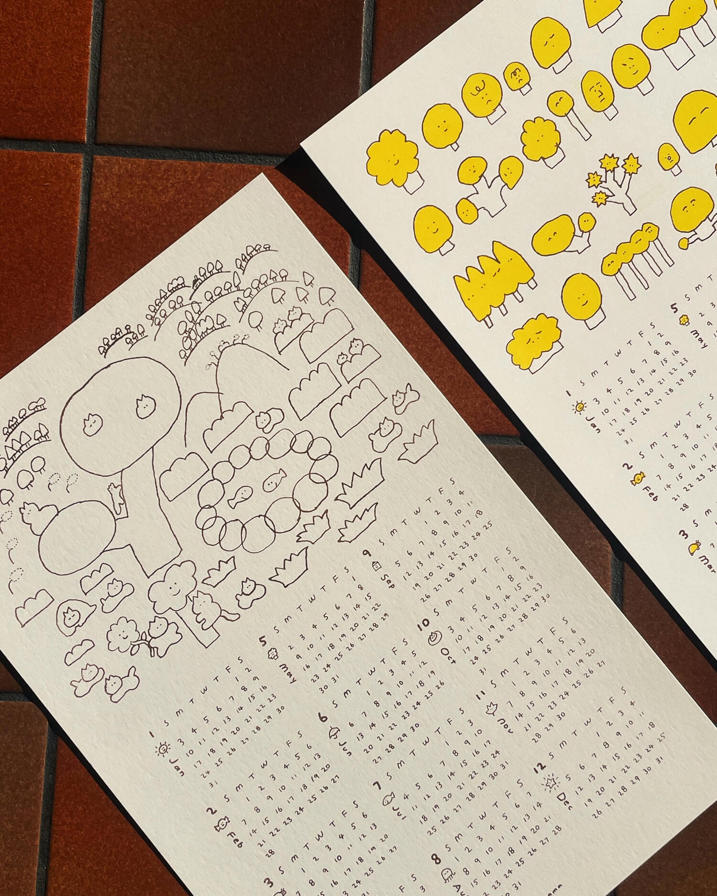 2027 Riso Wall Calendar - Play
