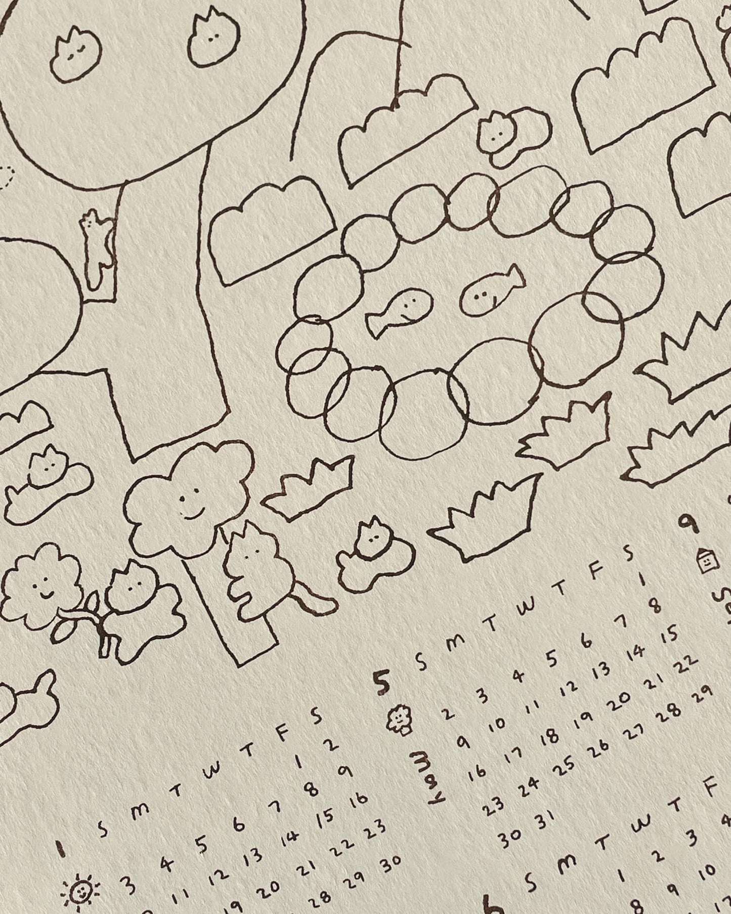 2027 Riso Wall Calendar - Play
