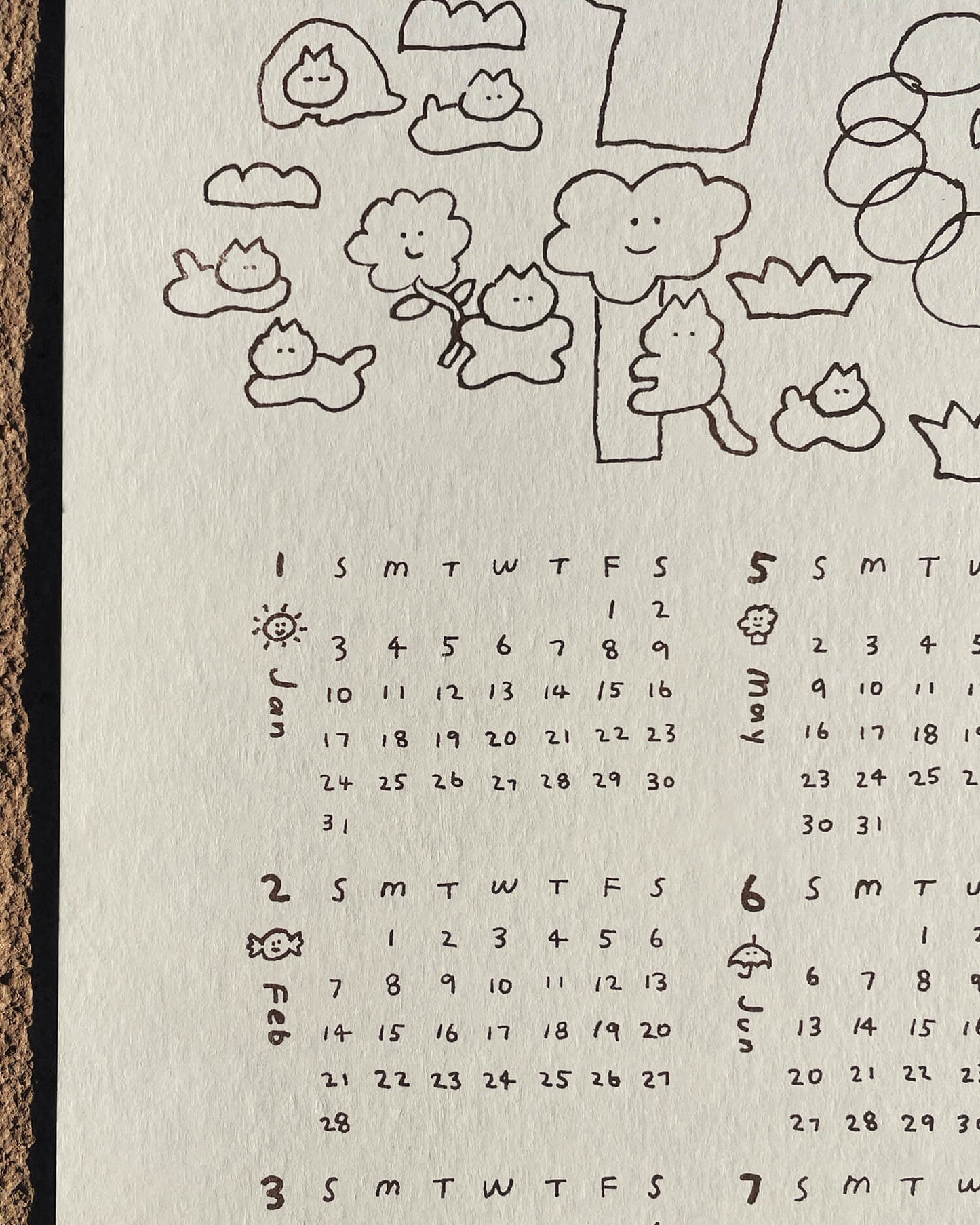 2027 Riso Wall Calendar - Play