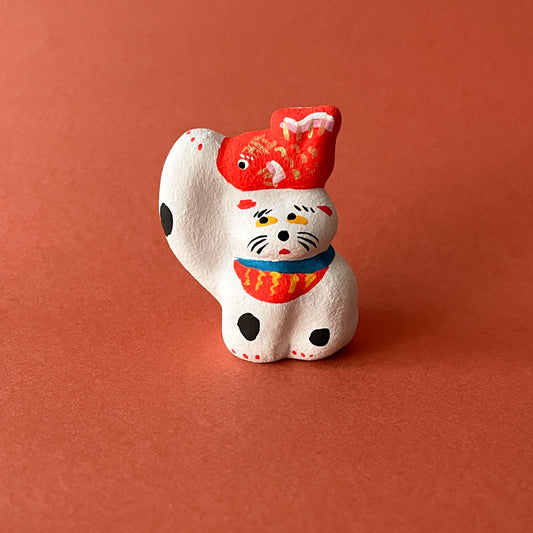 Clay Doll - Beckoning Cat 12