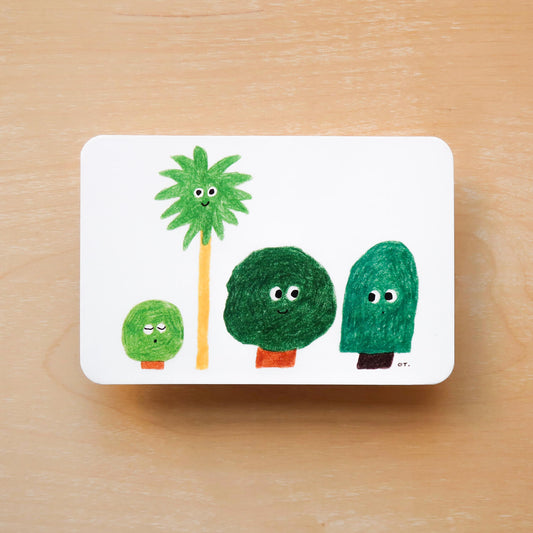 Postcard - Four Trees