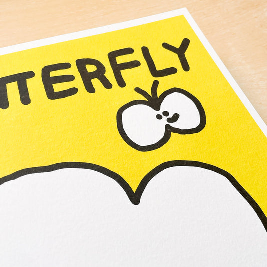 Riso Print - Lost Butterfly