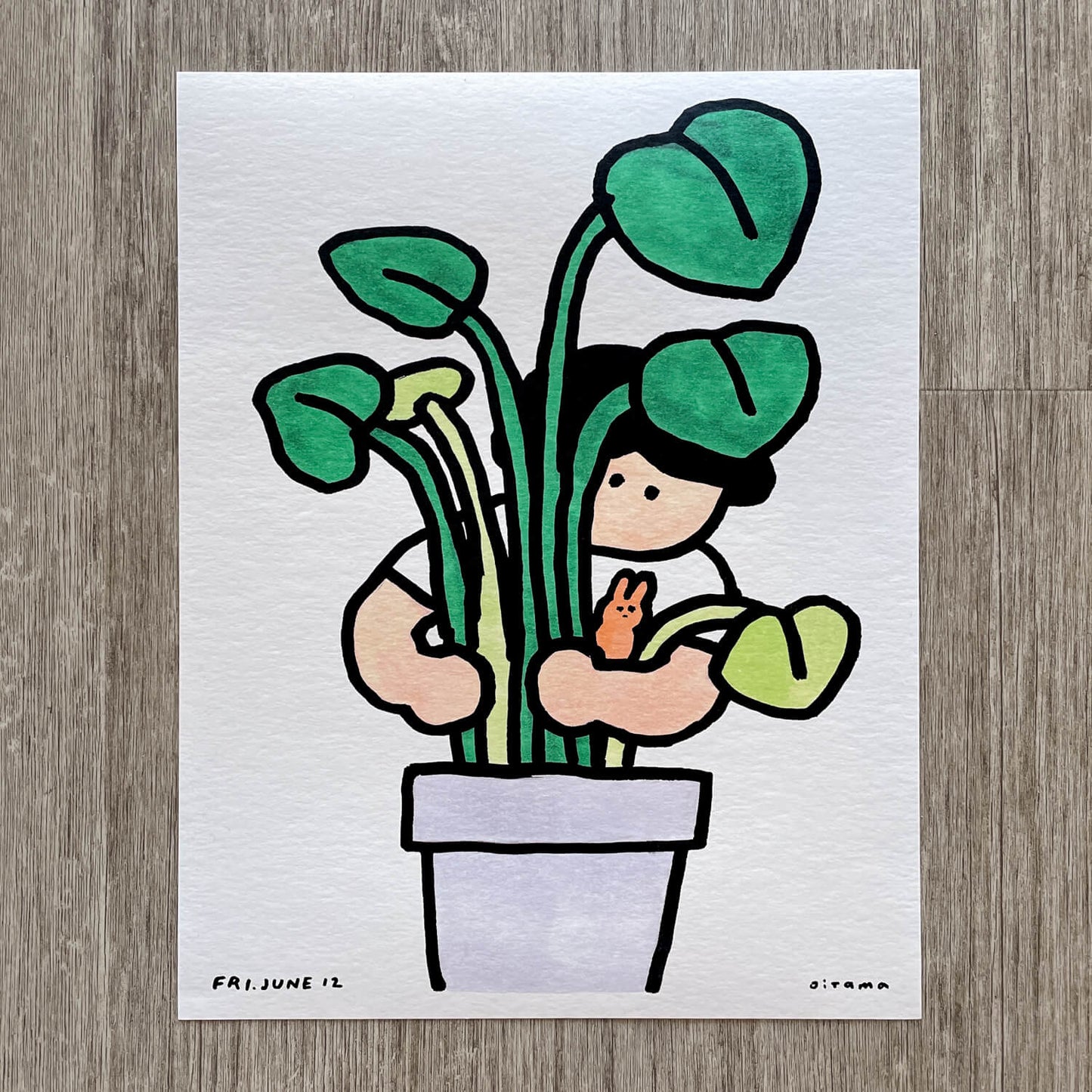 Art Print - Hug Your Plants