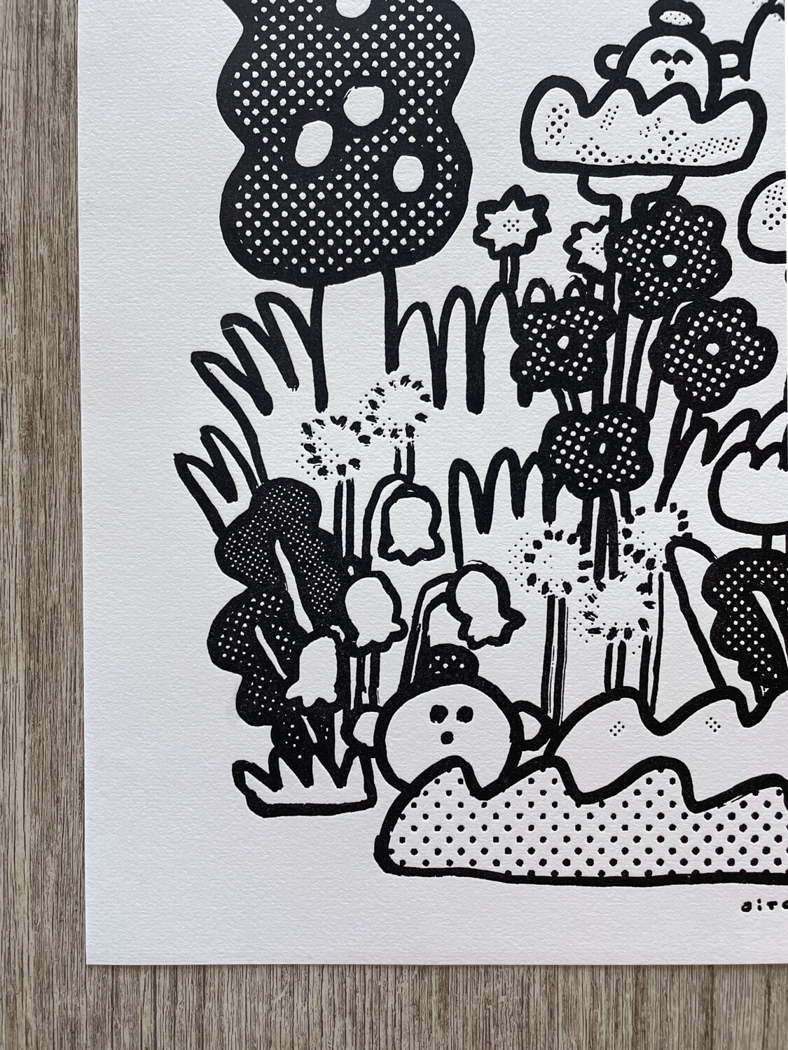 Letterpress Art Print - Genki?