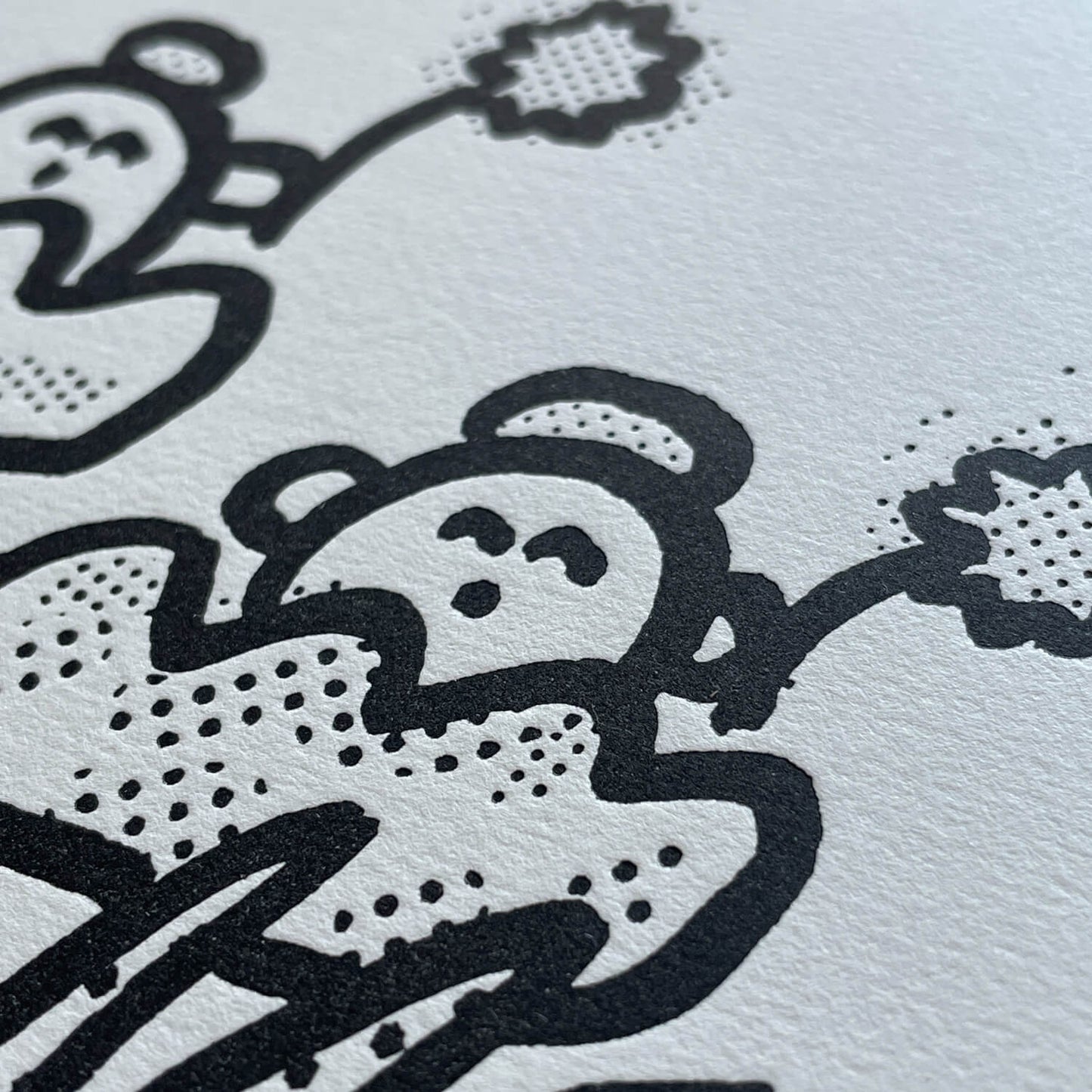 Letterpress Art Print - Genki?