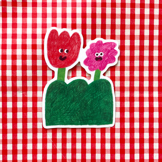 Sticker - Chatting Flowers