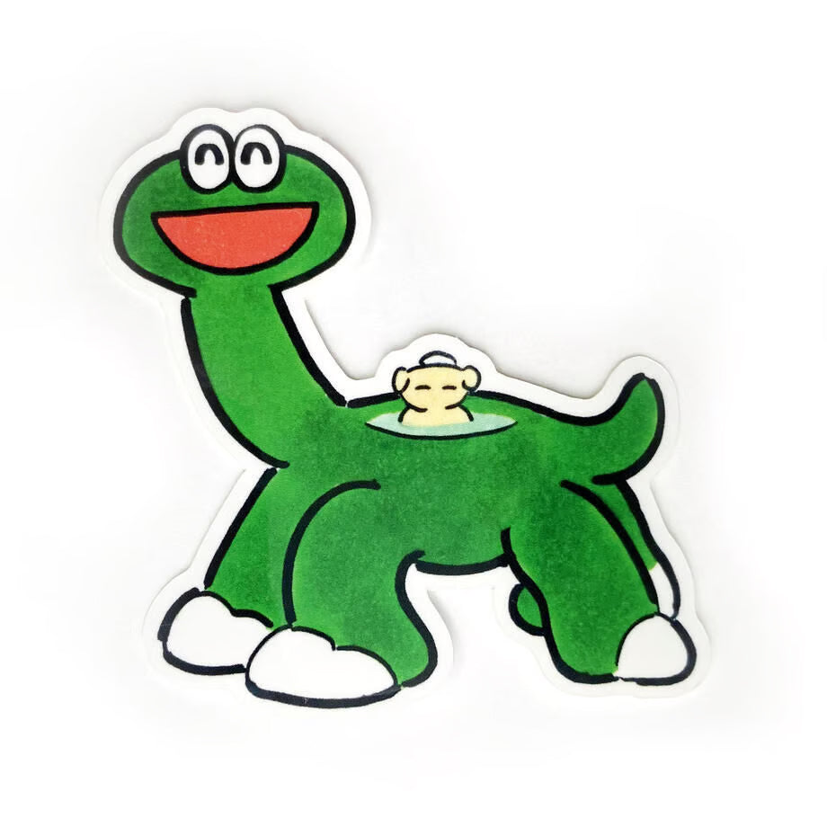 Dinosaur Onsen Sticker