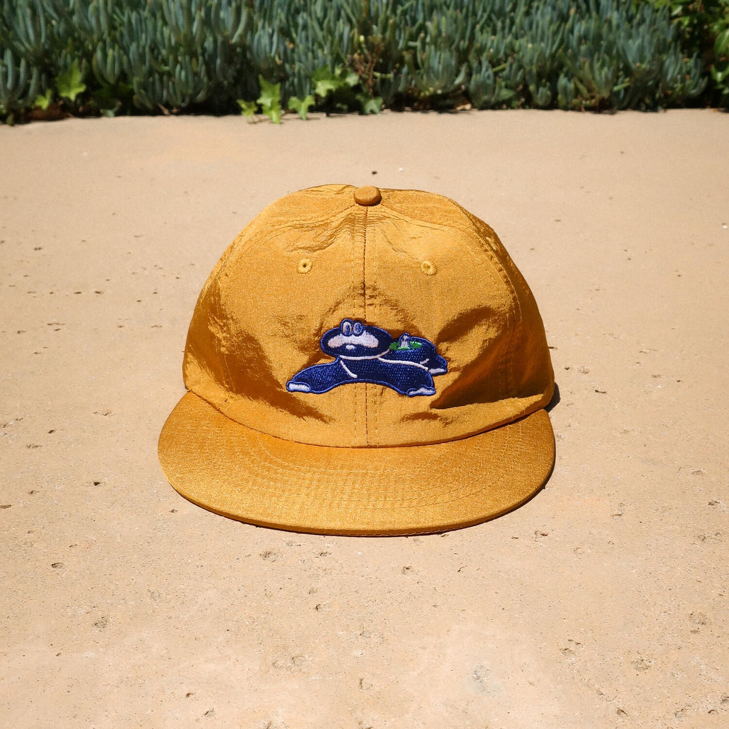 Dinosaur Onsen Cap - Nylon Mustard