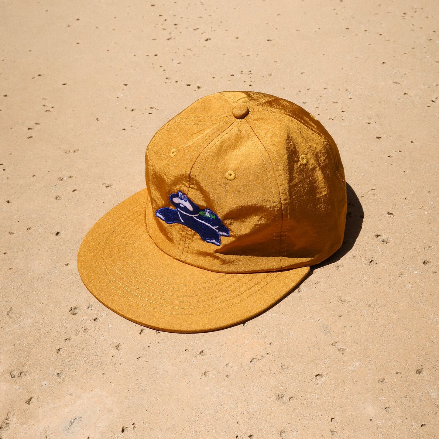 Dinosaur Onsen Cap - Nylon Mustard