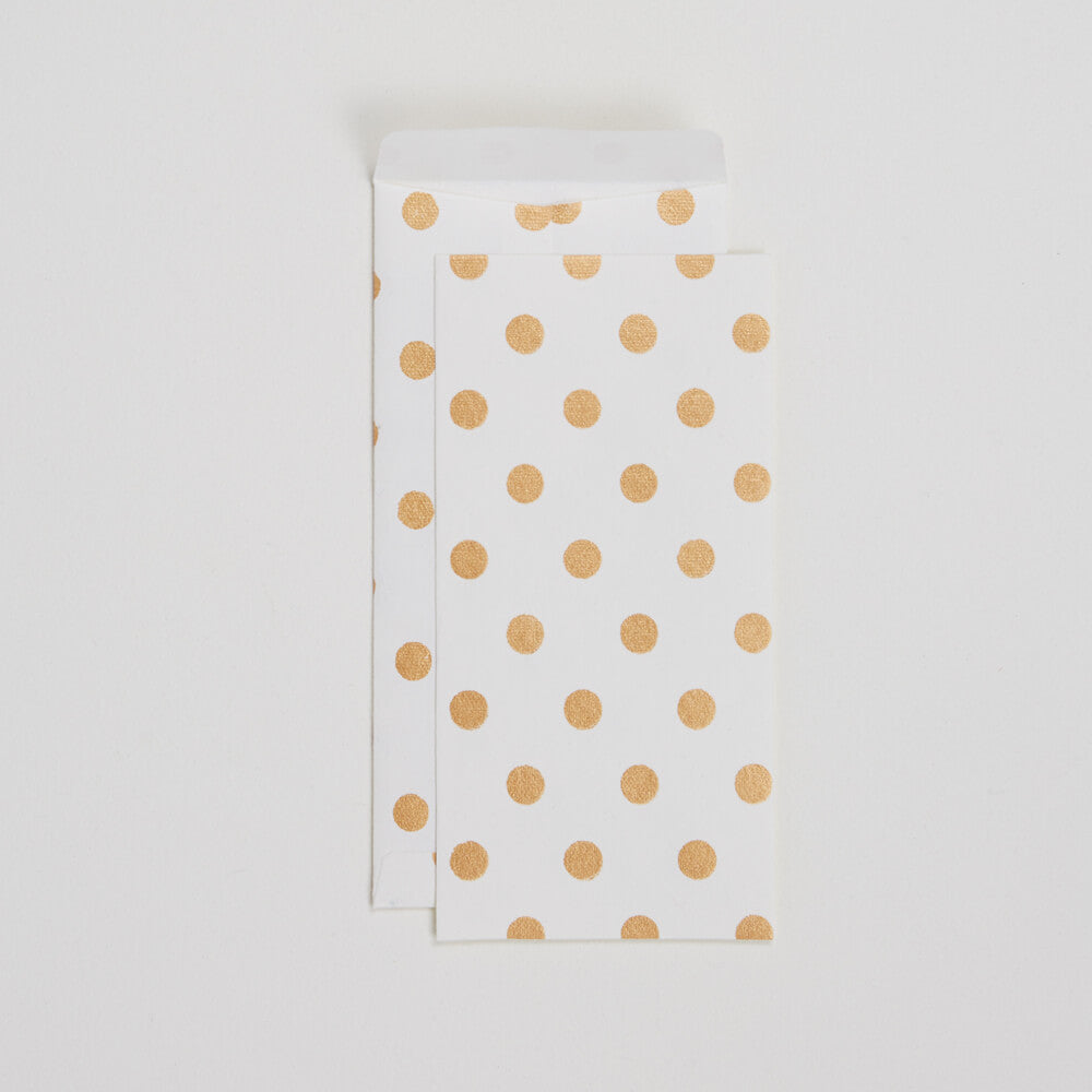 Envelope & Card Set  - Dot Gold