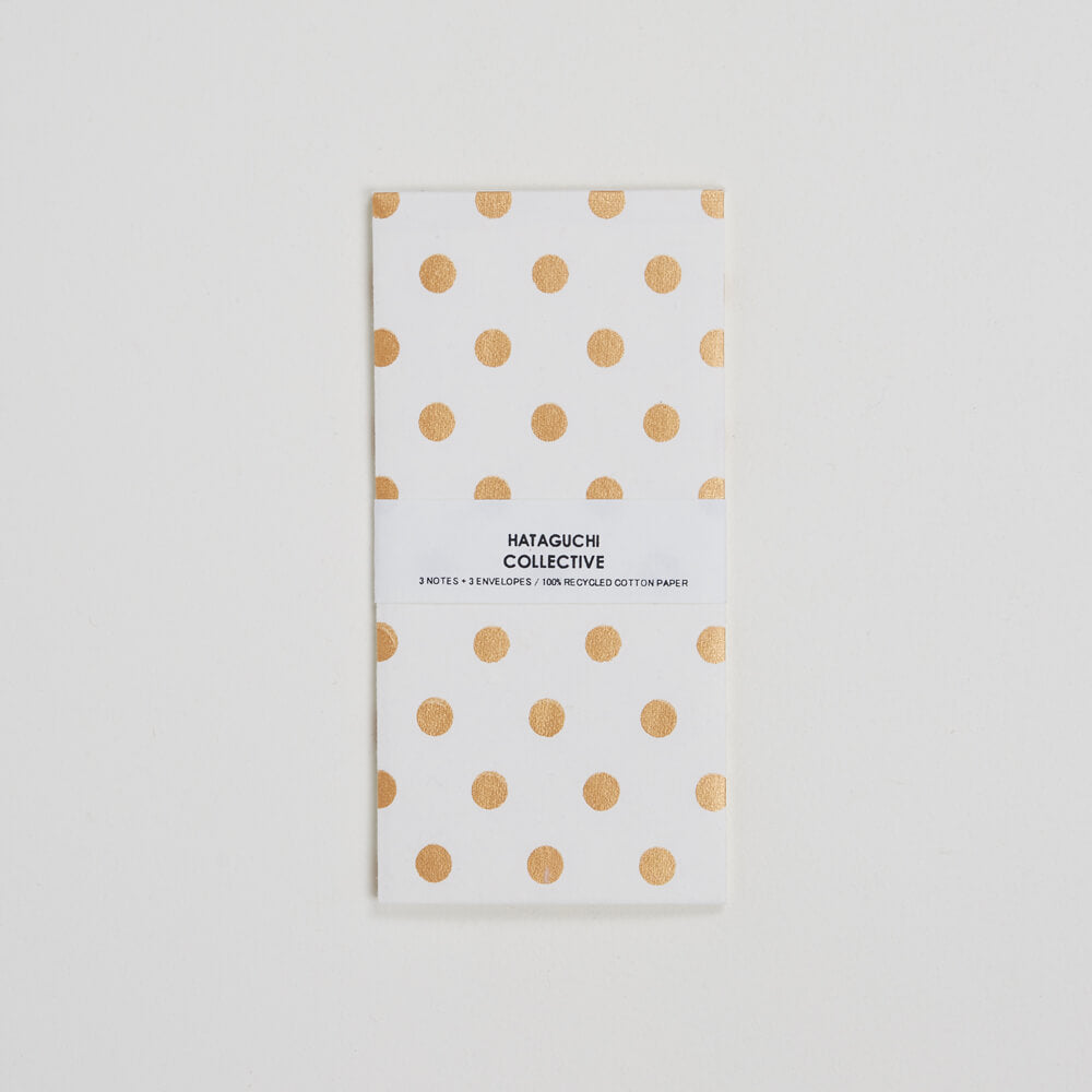 Envelope & Card Set  - Dot Gold