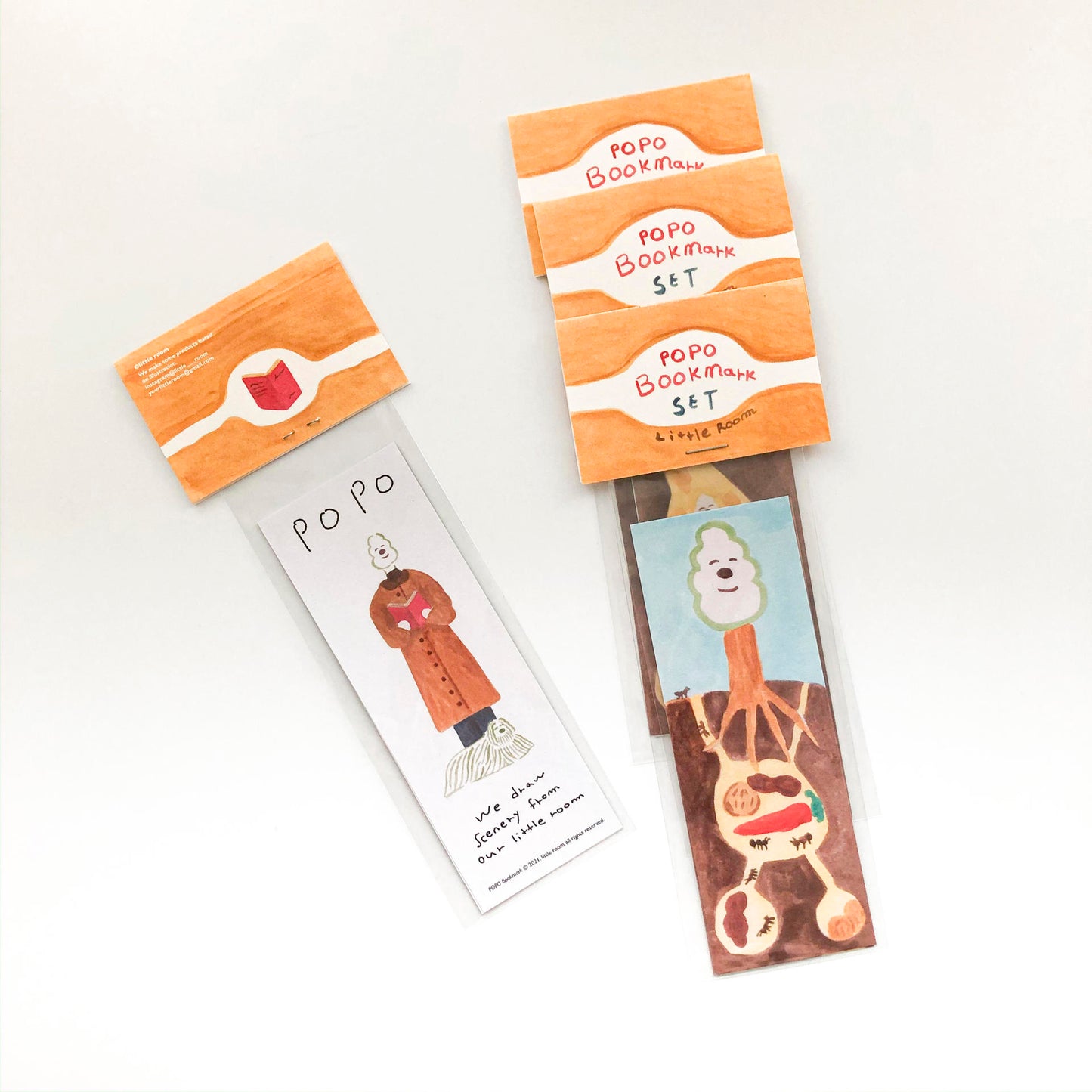 Popo Bookmark Set