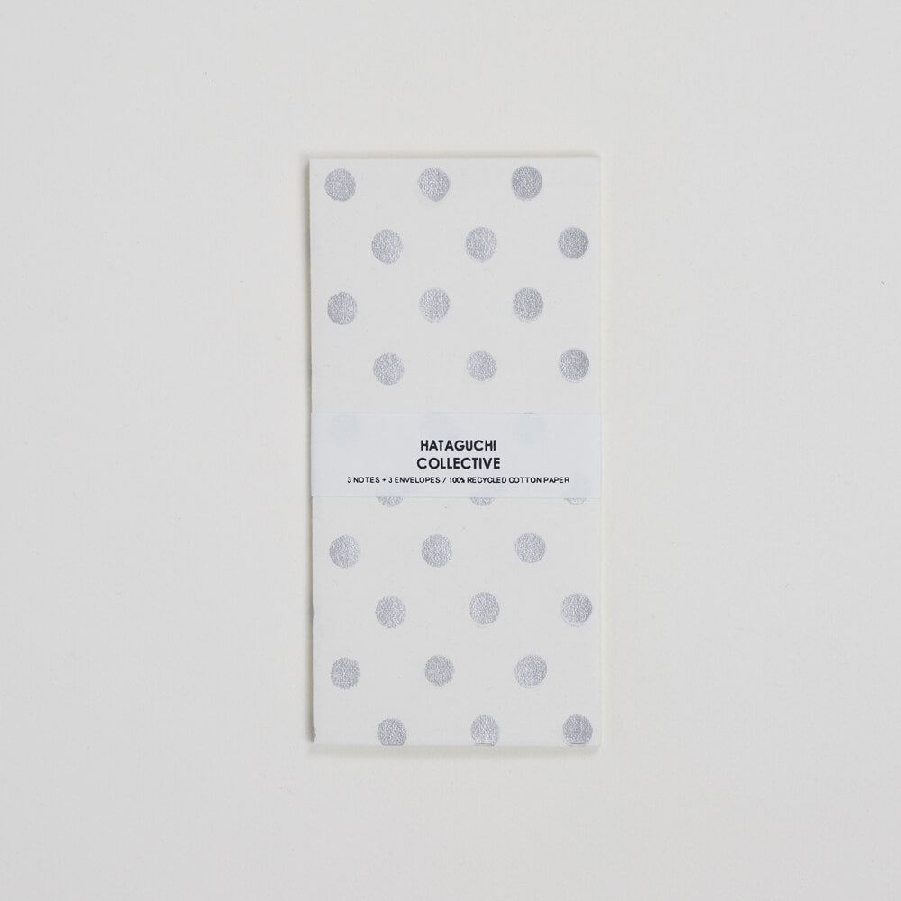 Envelope & Card Set  - Dot Silver
