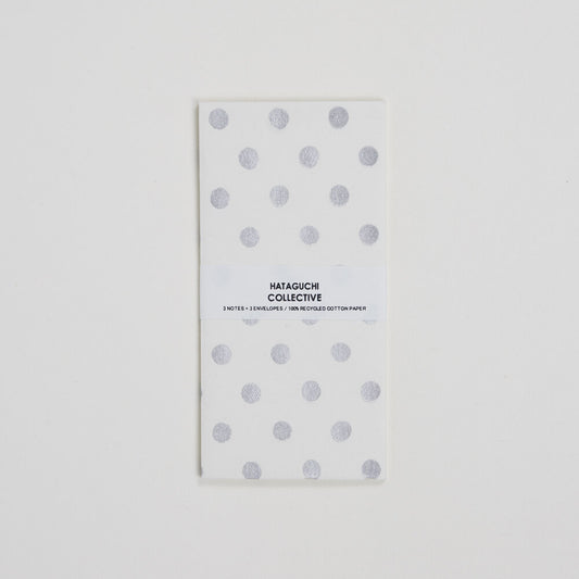 Envelope & Card Set  - Dot Silver