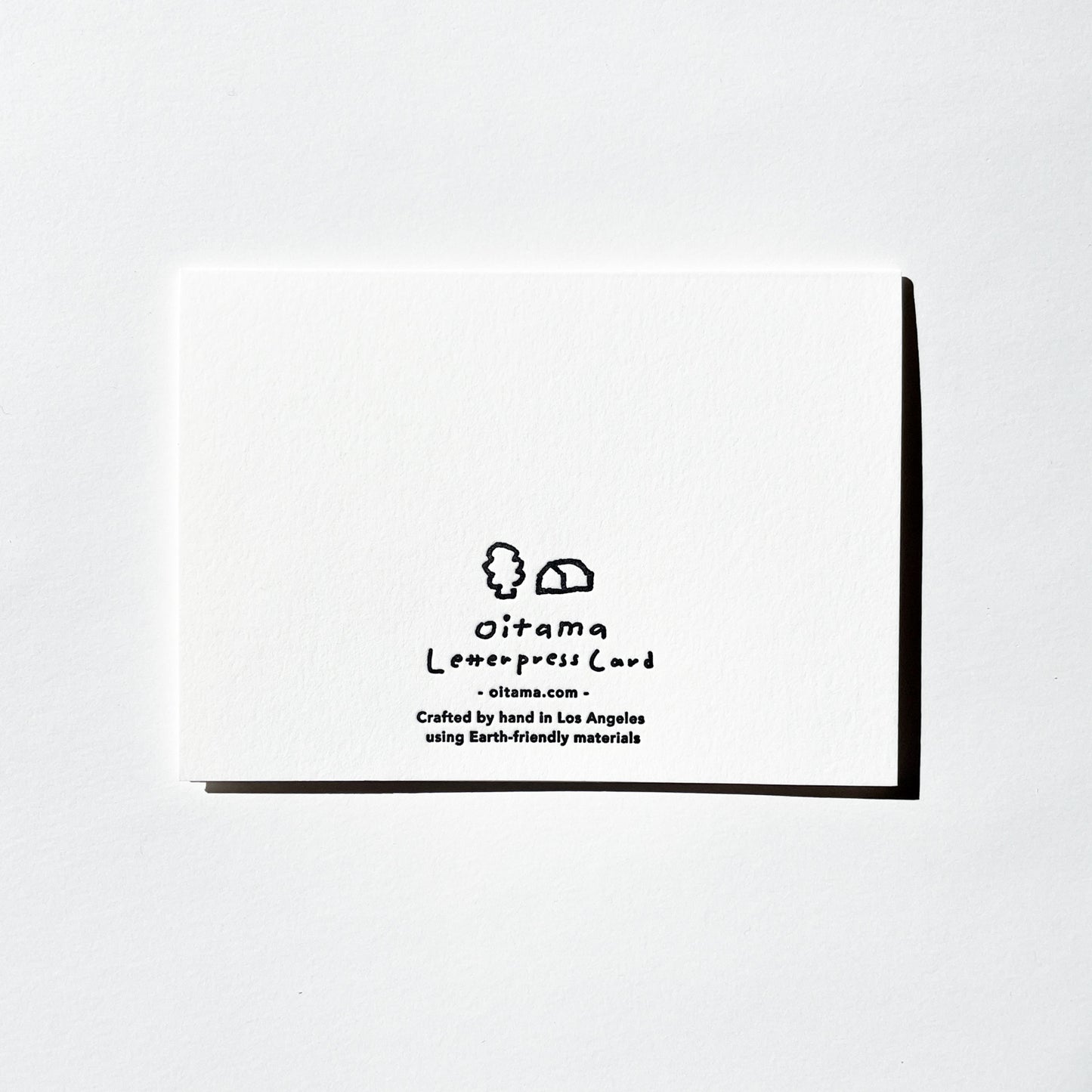 Letterpress Card - Rabbit & Moon