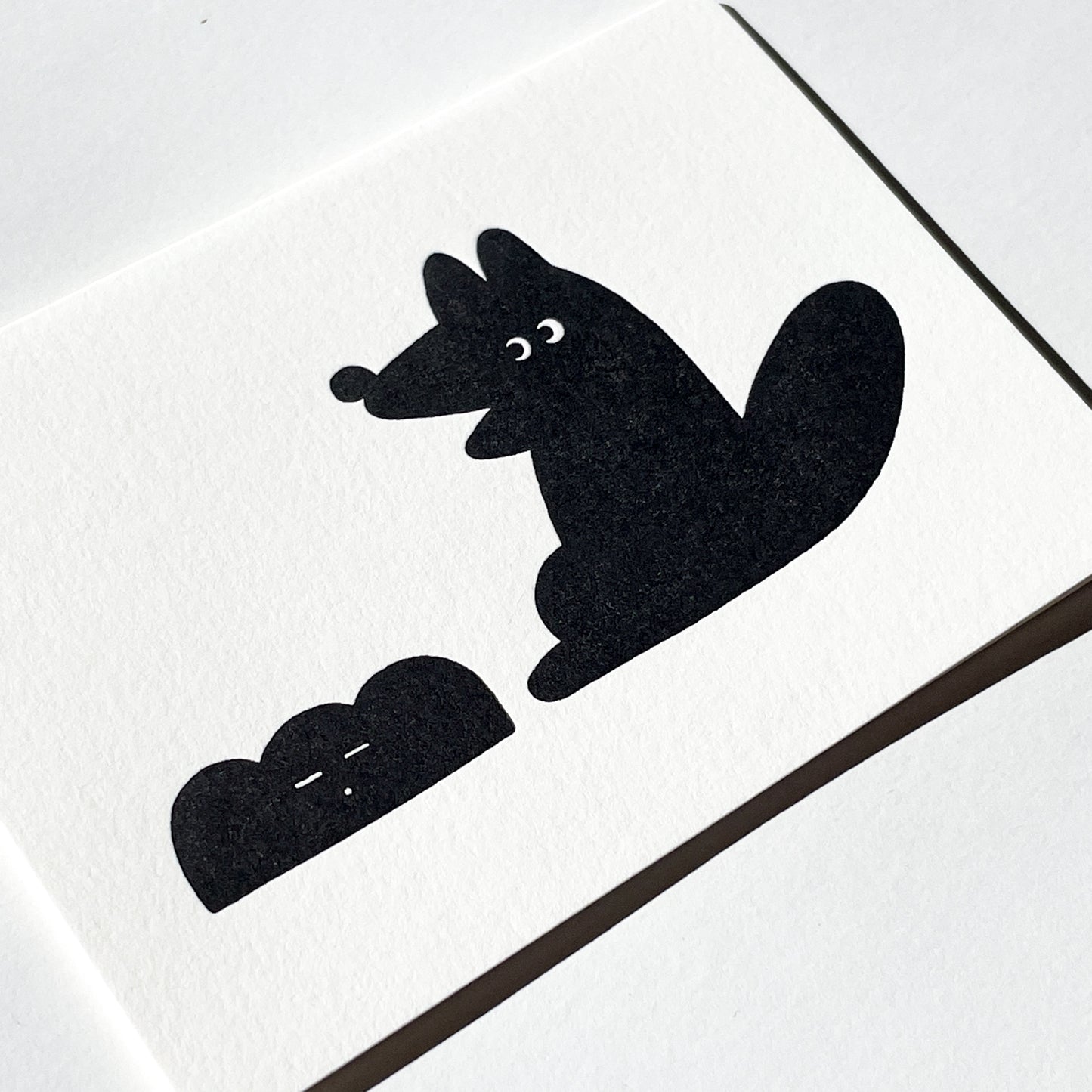 Letterpress Card - Coyote & Plant