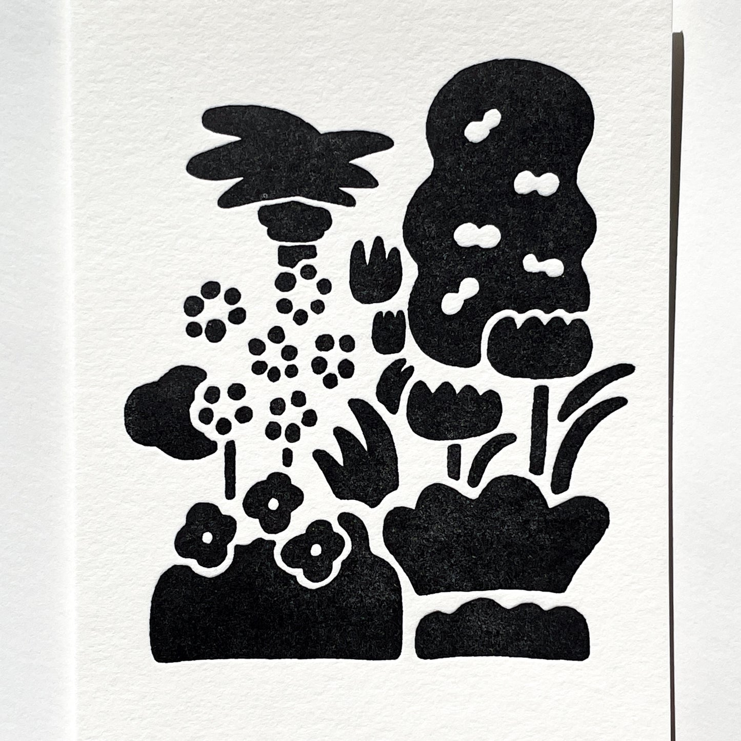 Letterpress Card - LA Plants
