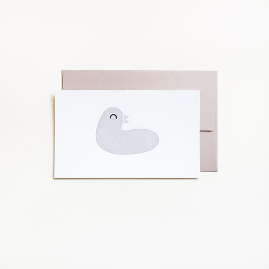 Tiny Letterpress Card - A Bird